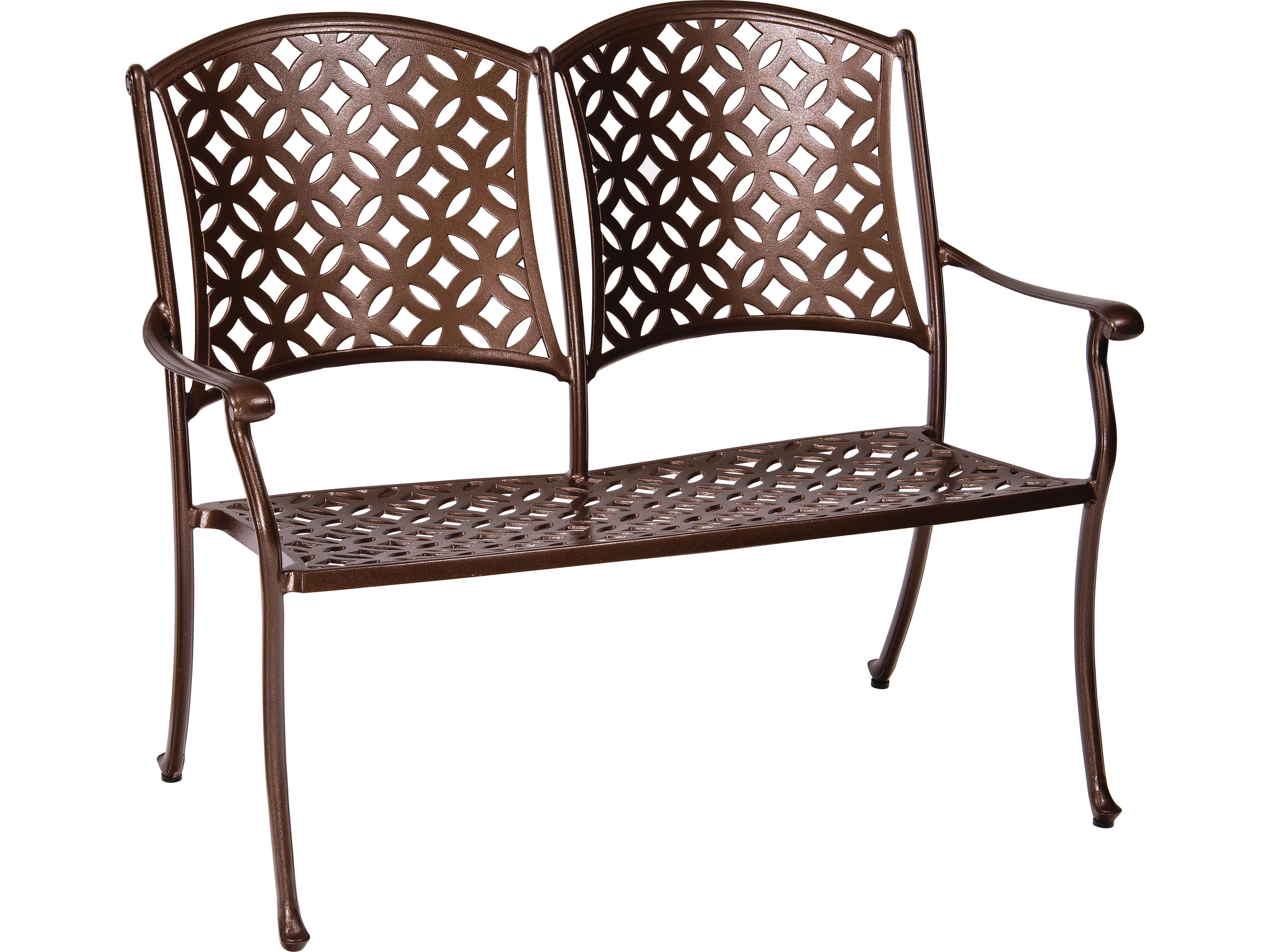 Woodard Casa Cast Aluminum Outdoor Bench
