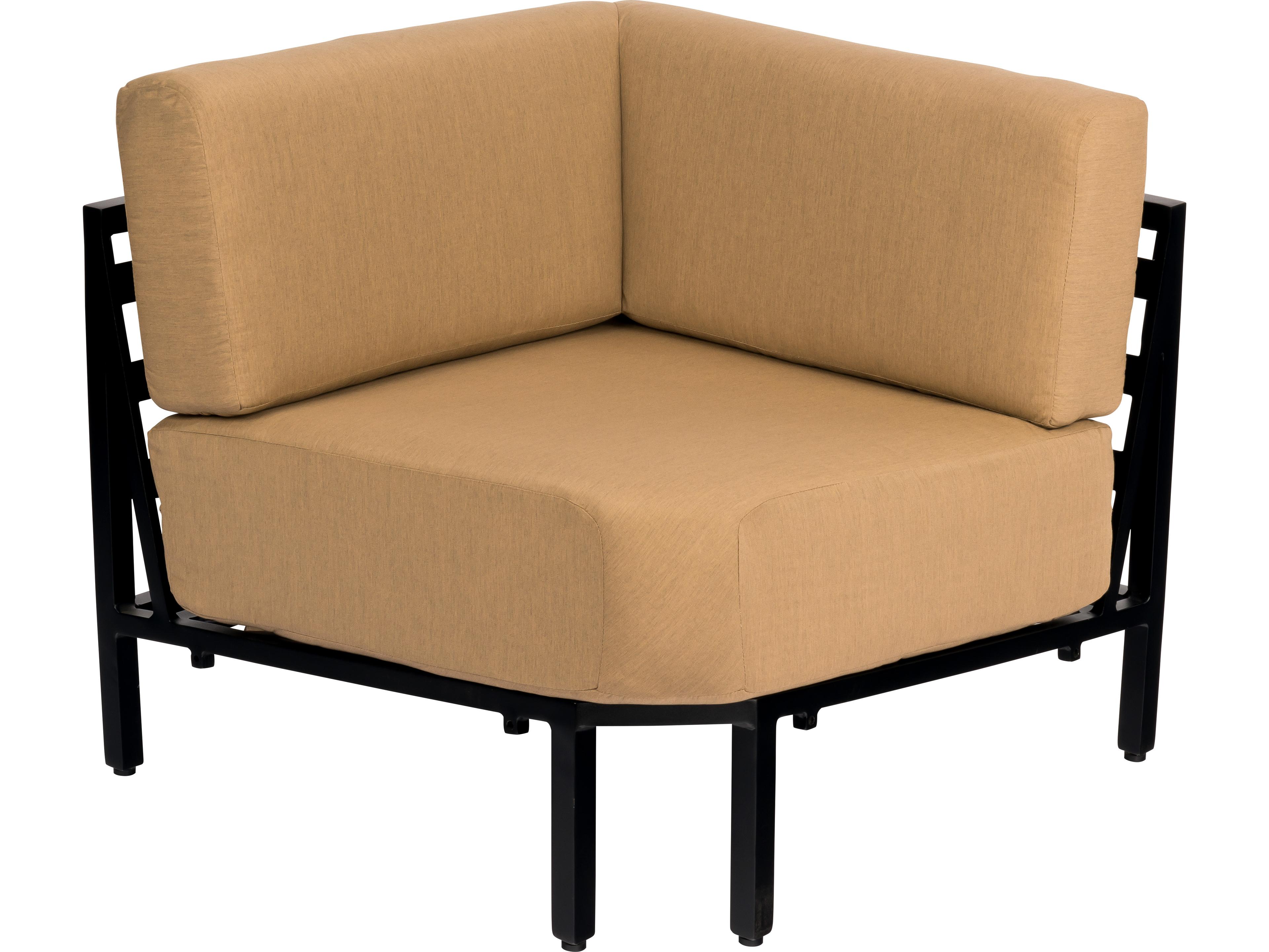 Woodard Salona Cushion By Joe Ruggiero Aluminum Corner Outdoor Patio Lounge Chair