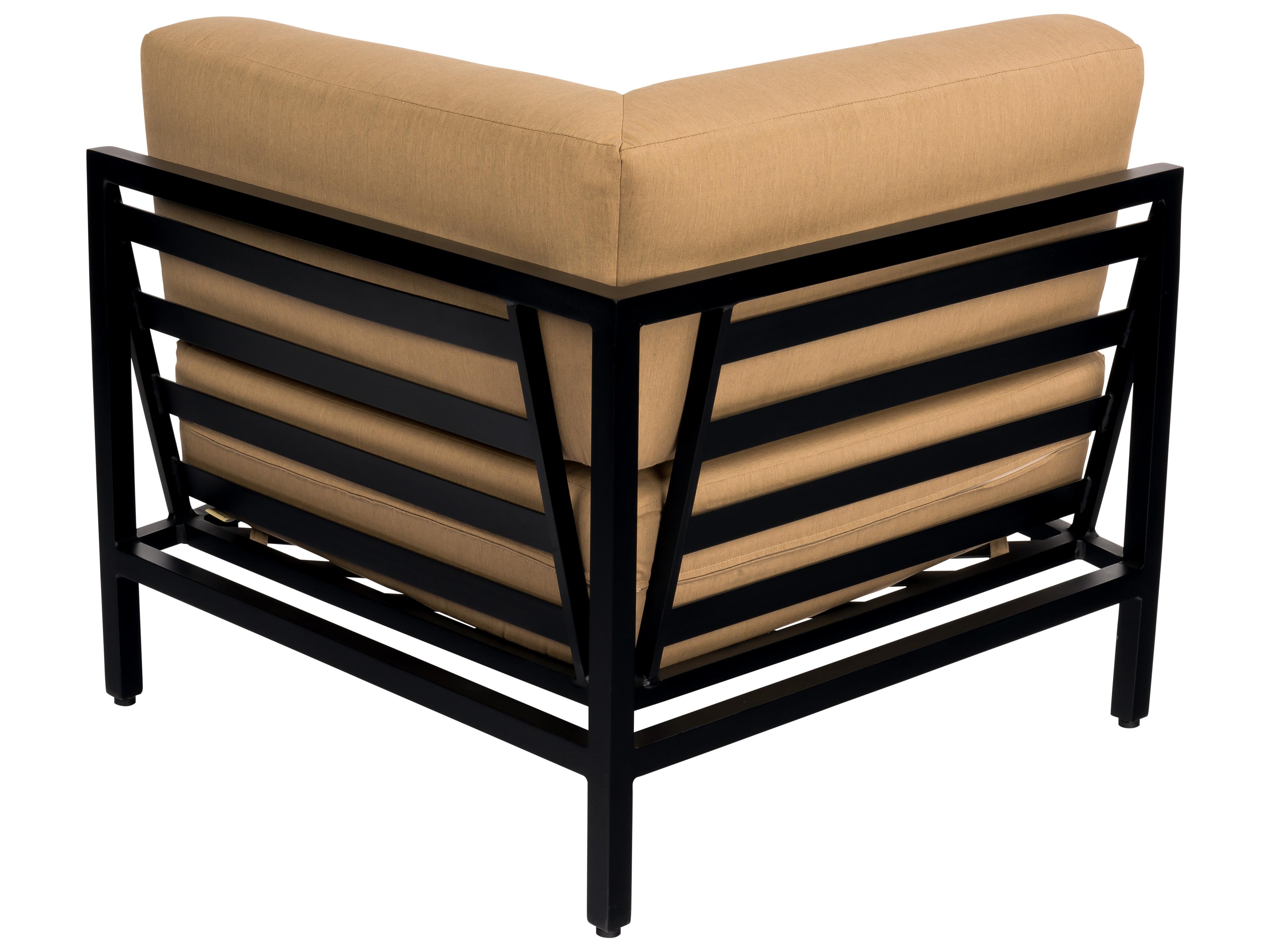 Woodard Salona Cushion By Joe Ruggiero Aluminum Corner Outdoor Patio Lounge Chair