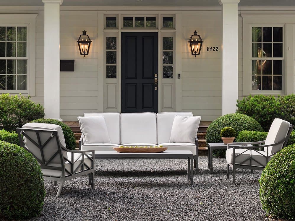 Woodard Alberti Cast Aluminum Patio Sofa