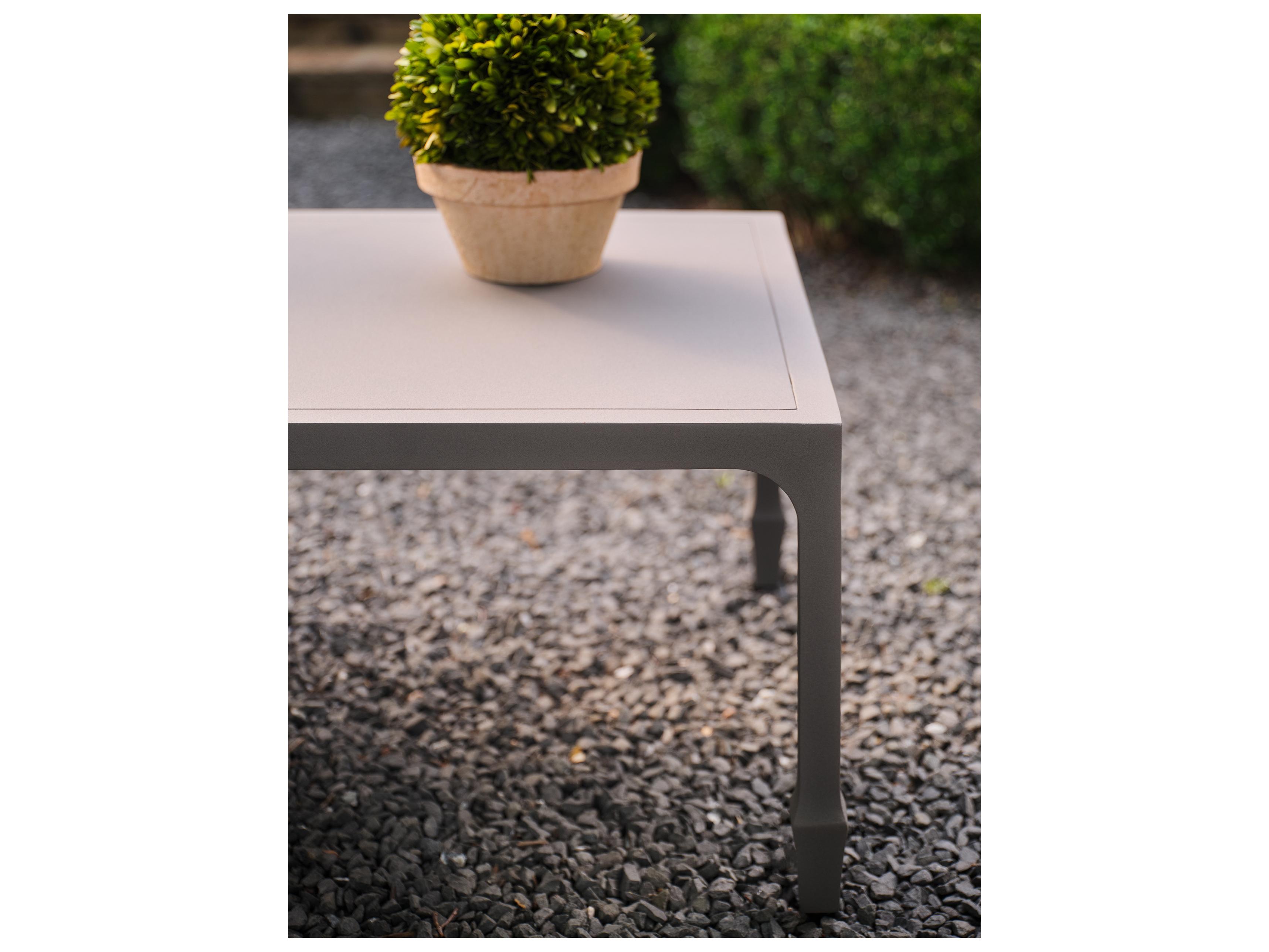 Woodard Alberti Cast Aluminum Square Outdoor Patio End Table