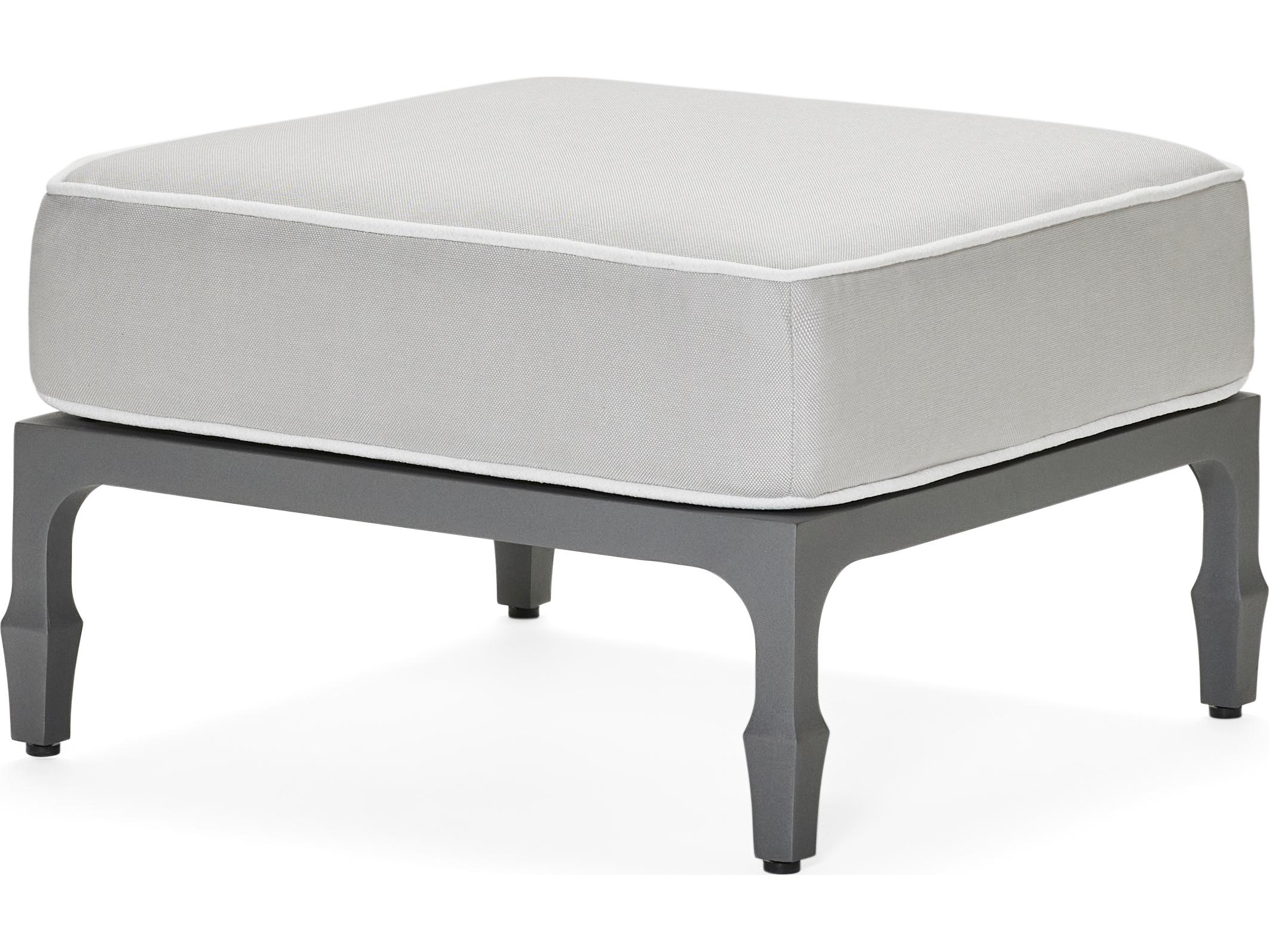 Woodard Alberti Cast Aluminum Outdoor Patio Ottoman