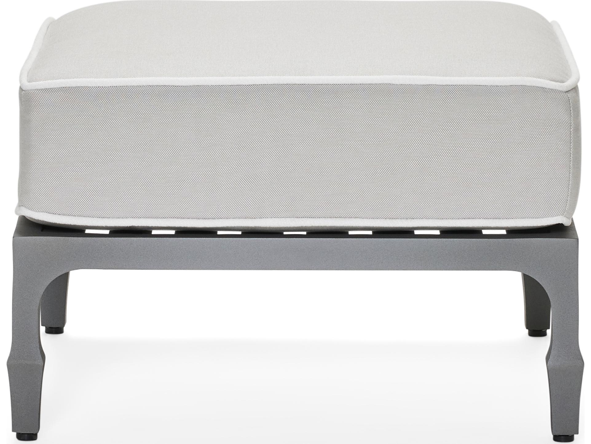 Woodard Alberti Cast Aluminum Outdoor Patio Ottoman