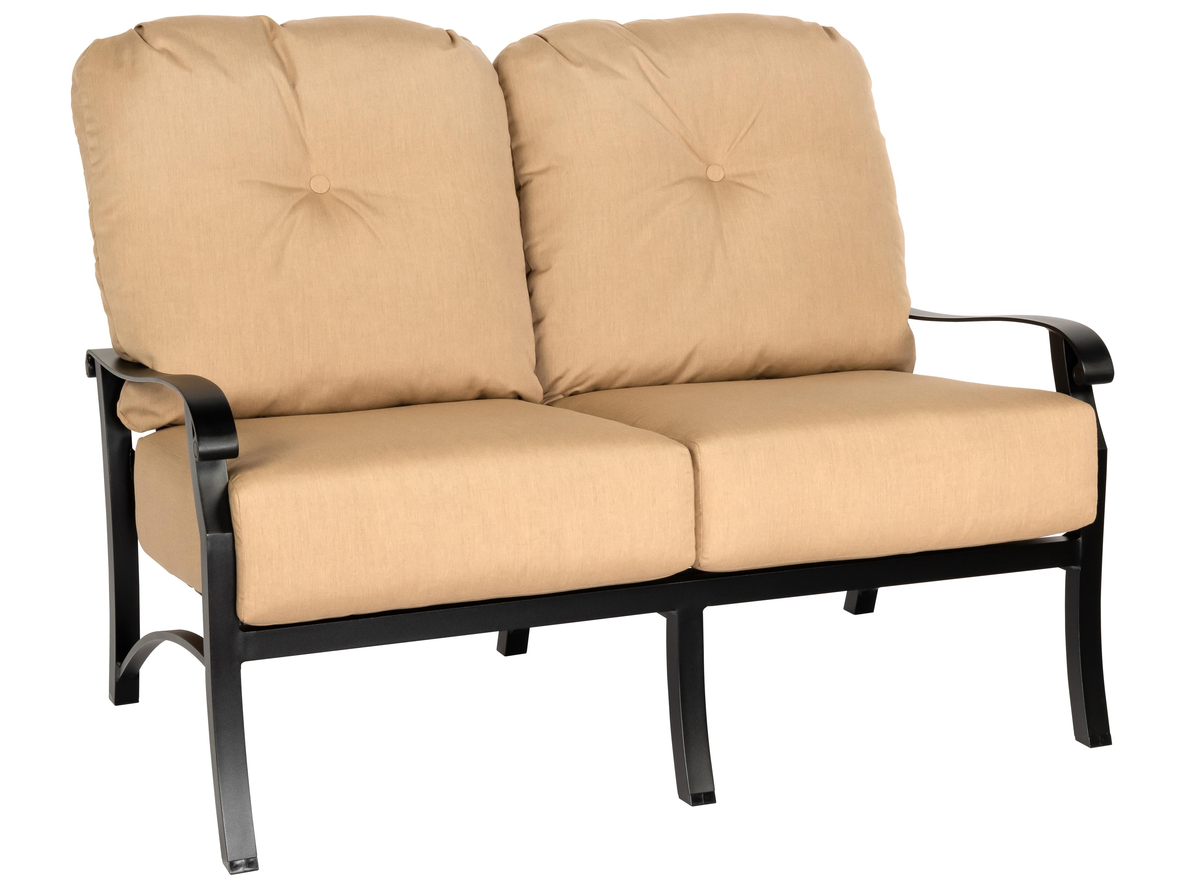 Woodard Cortland Cushion Aluminum Outdoor Patio Loveseat