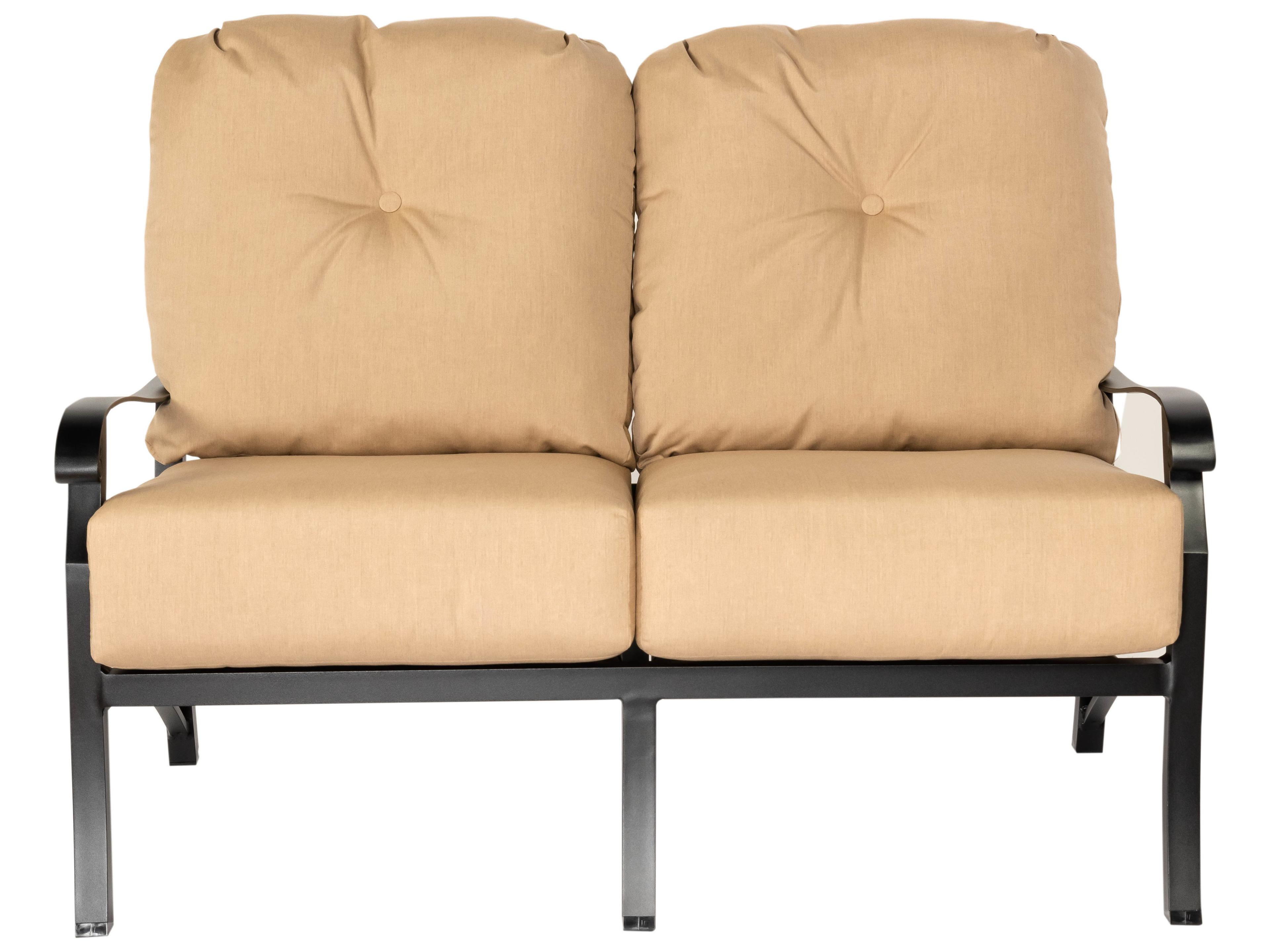 Woodard Cortland Cushion Aluminum Outdoor Patio Loveseat