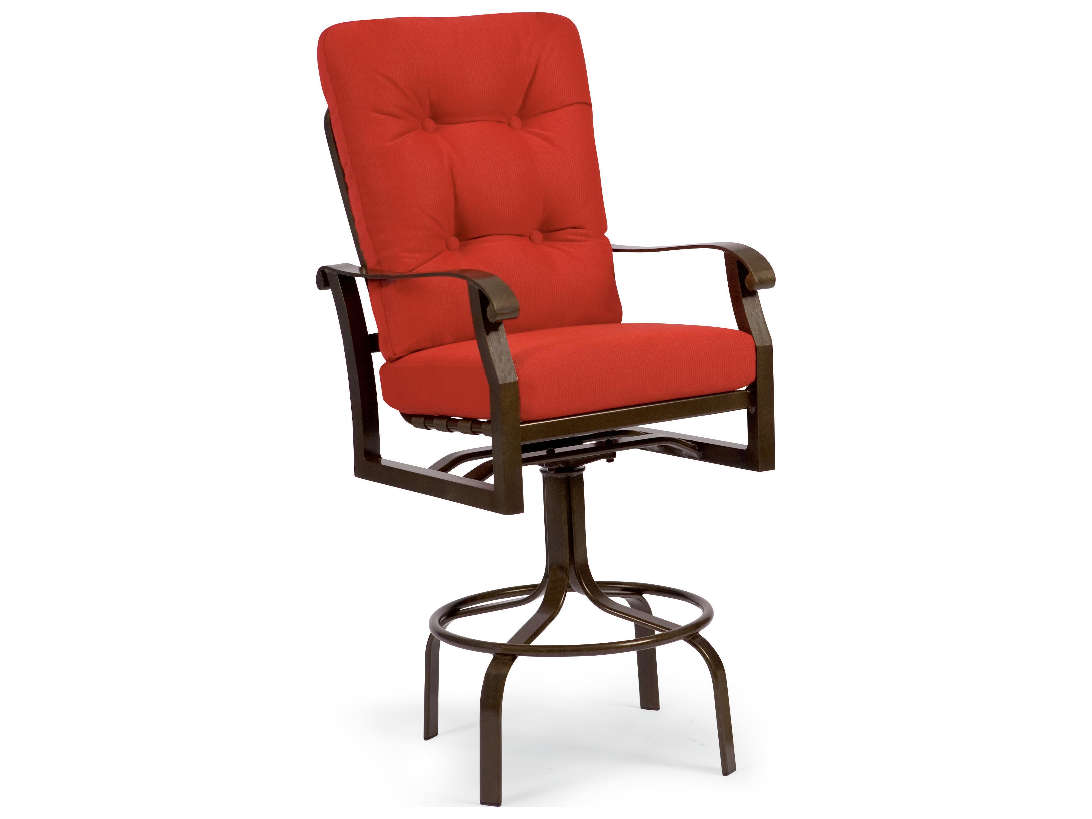 Woodard Cortland Cushion Aluminum Swivel Outdoor Patio Bar Stool