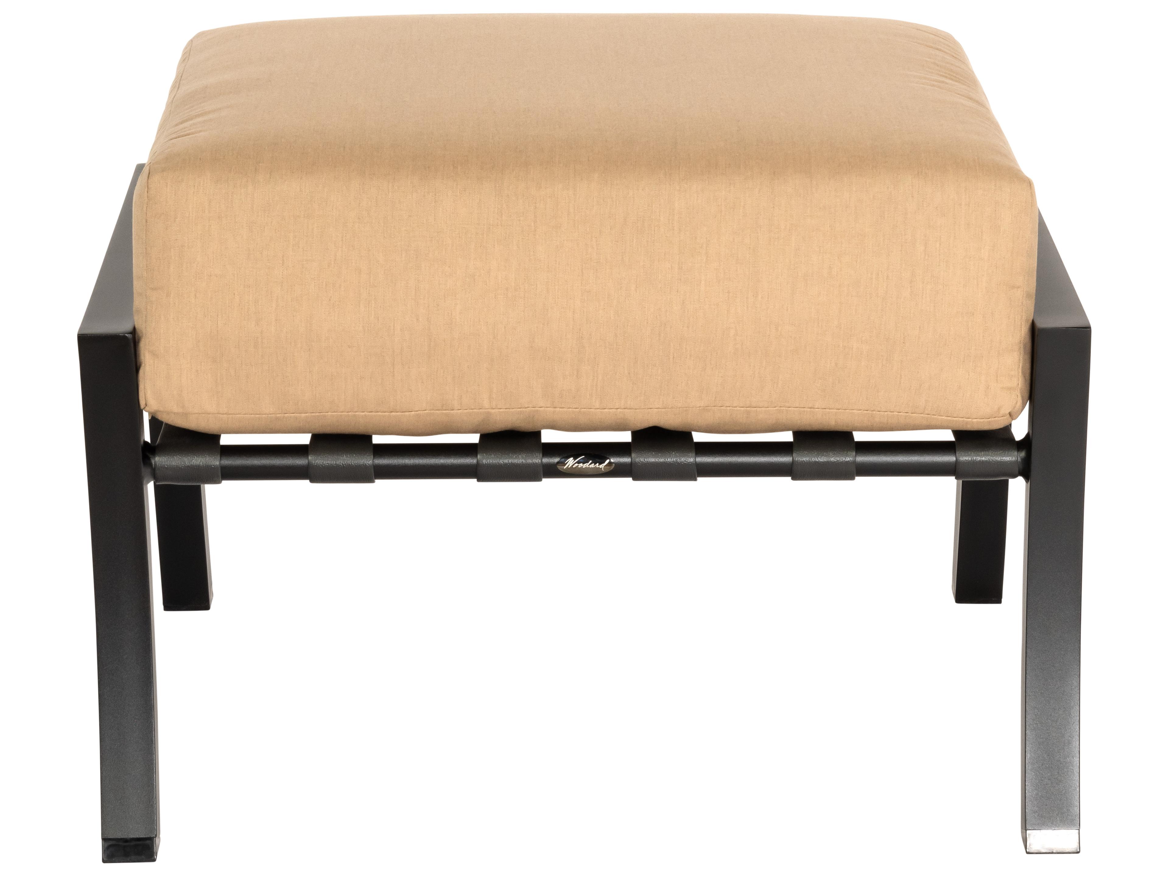 Woodard Cortland Cushion Aluminum Outdoor Ottoman