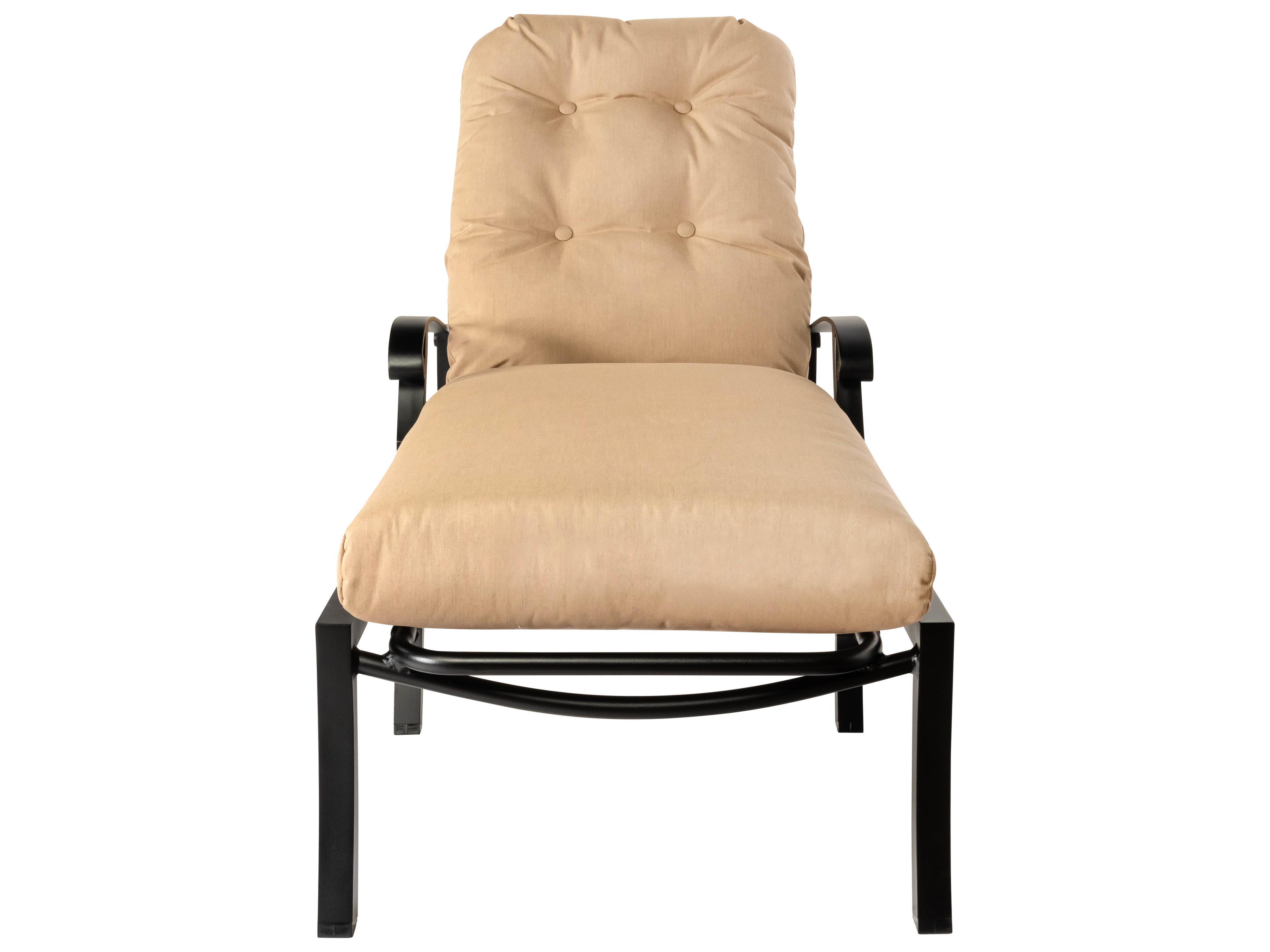 Woodard Cortland Cushion Aluminum Adjustable Outdoor Chaise Lounge