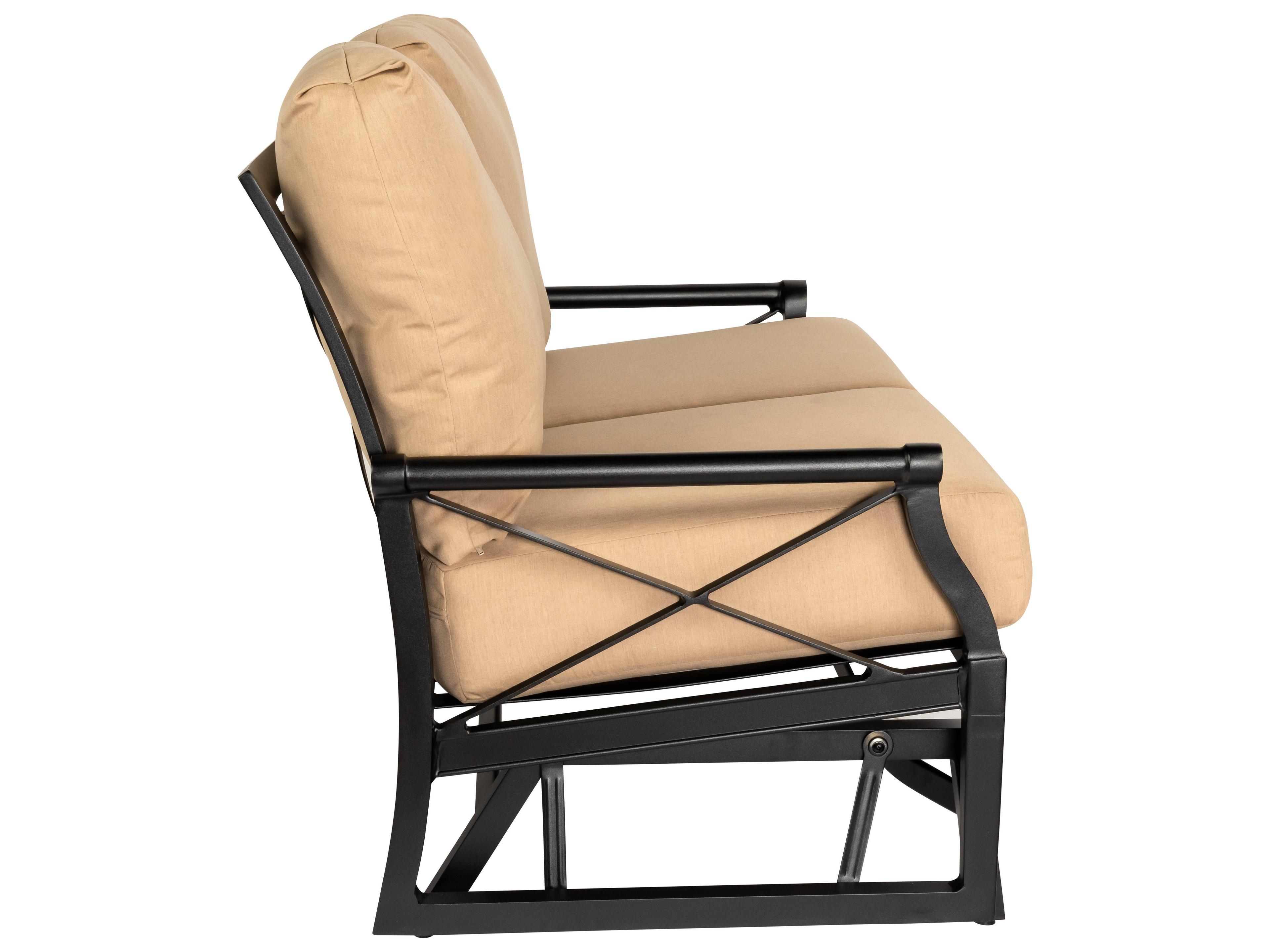 Woodard Andover Cushion Aluminum Gliding Patio Loveseat
