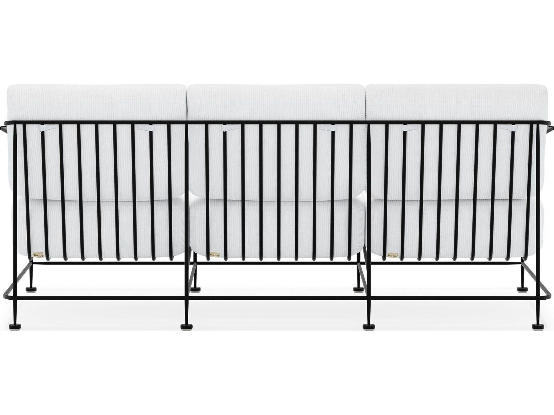 Woodard Reed Wrought Iron Cushion Sofa