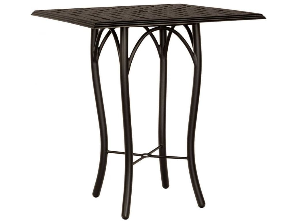 Woodard Thatch Aluminum Aluminum Square Bar with Umbrella Hole