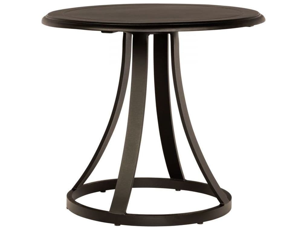 Woodard Solid Cast Aluminum Round Outdoor Patio Bistro Table