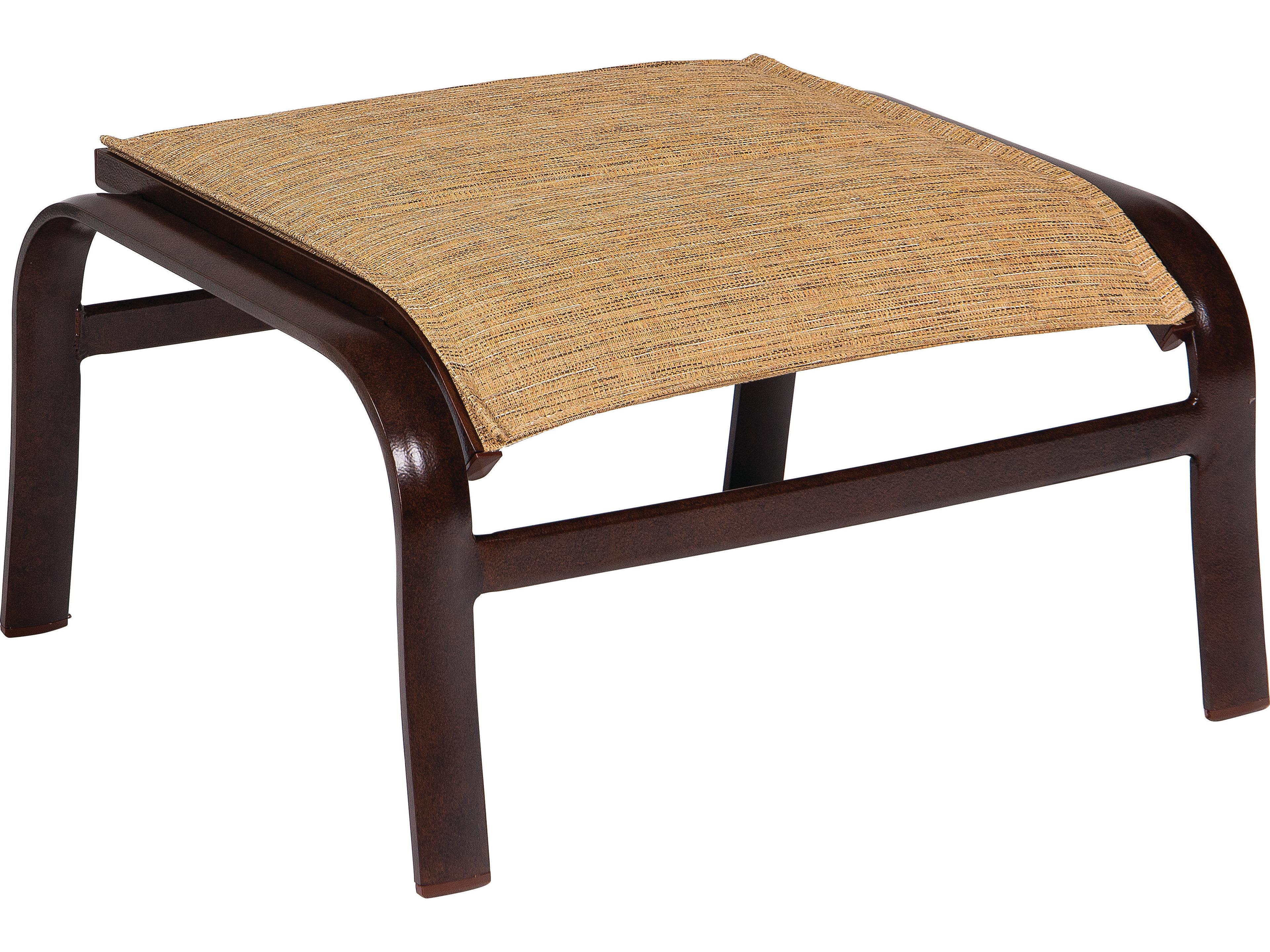 Woodard Belden Padded Sling Aluminum Outdoor Ottoman