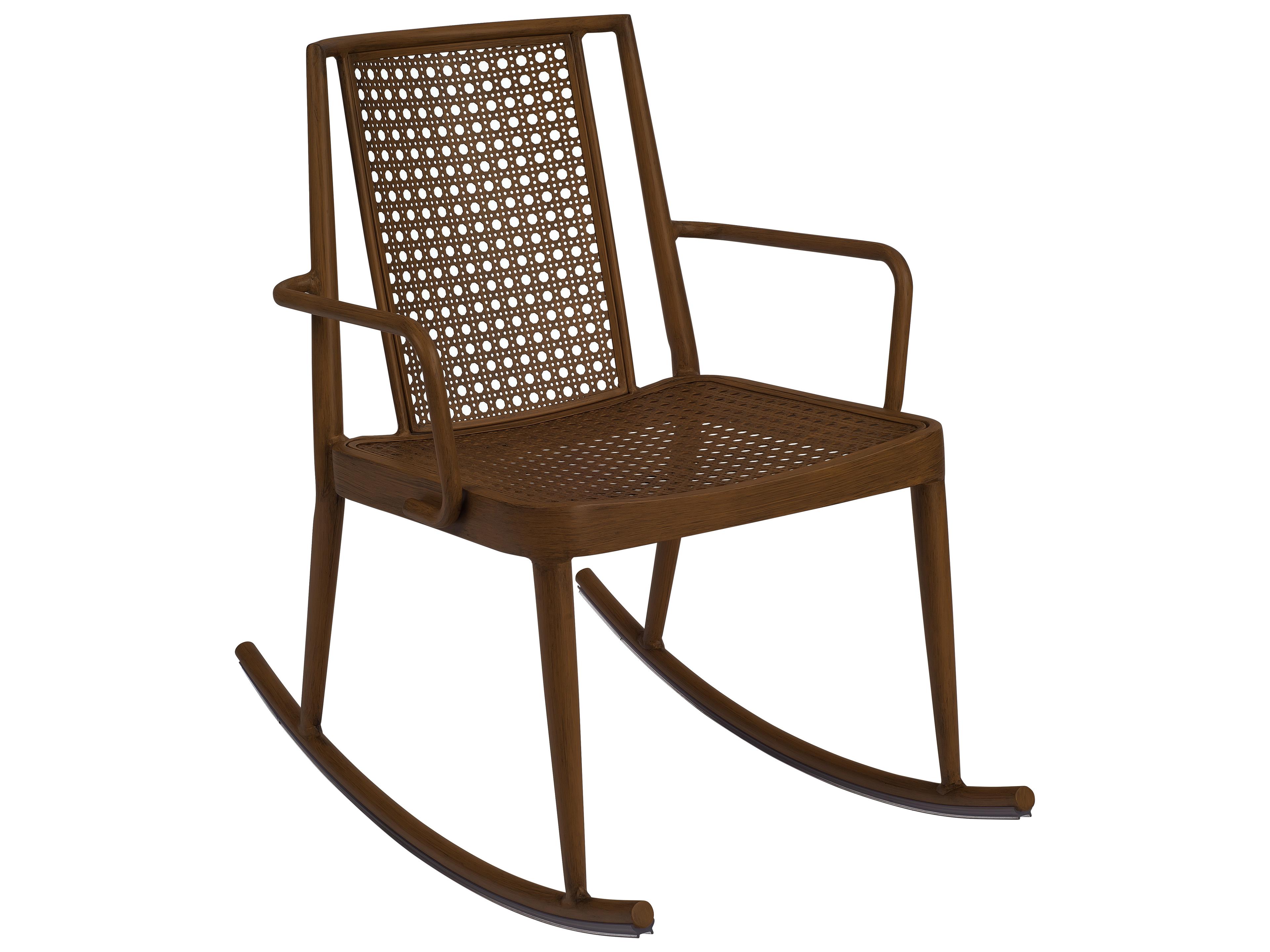Woodard Parc Aluminum Rocker Outdoor Patio Dining Arm Chair