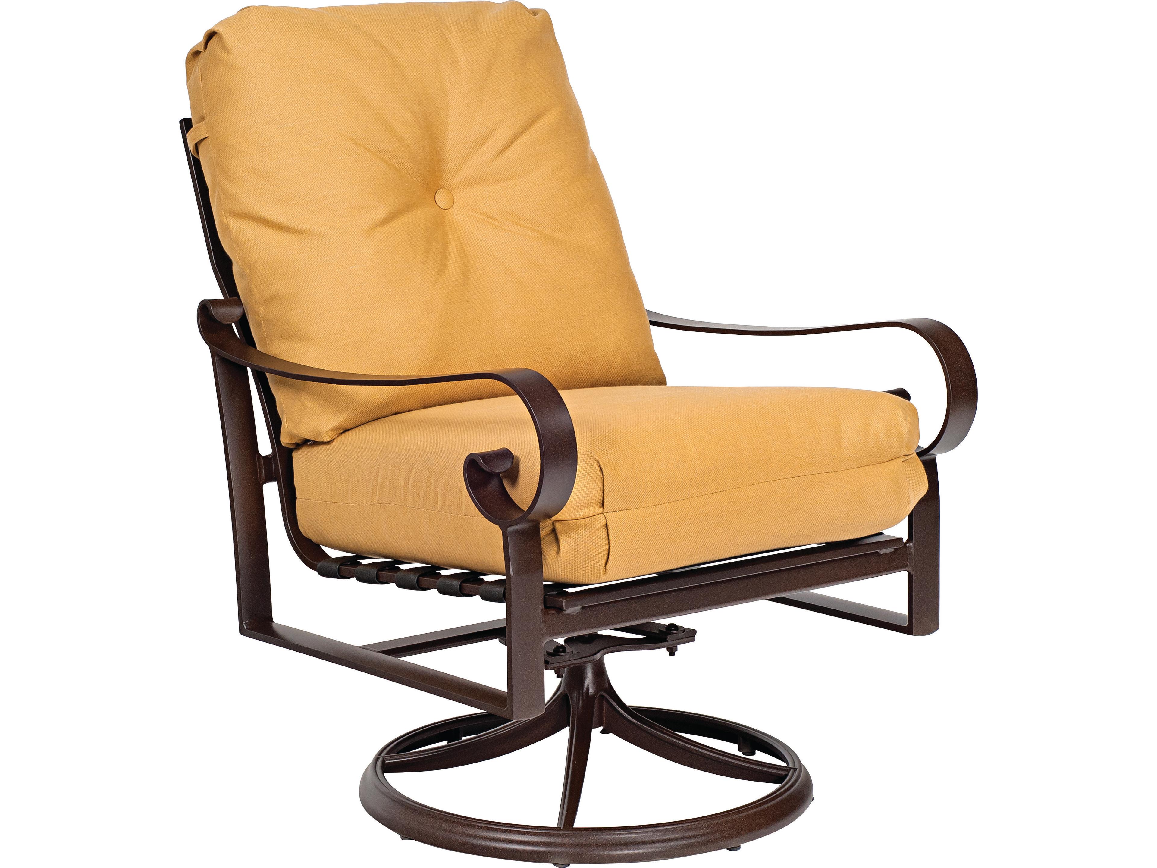 Woodard Belden Cushion Aluminum Swivel Rocker Outdoor Lounge Chair