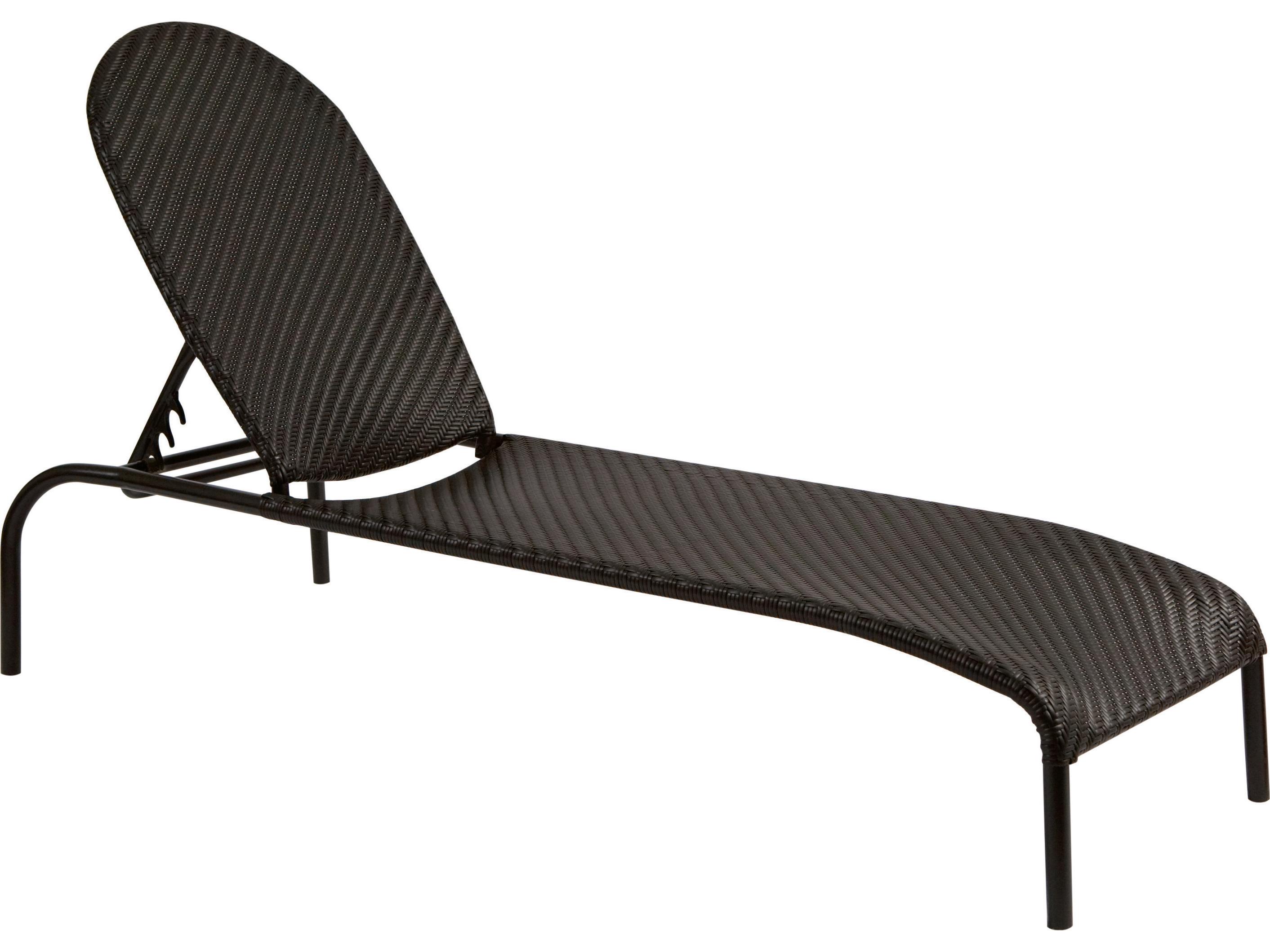 Whitecraft Barlow Wicker Stackable Adjustable Patio Chaise Lounge