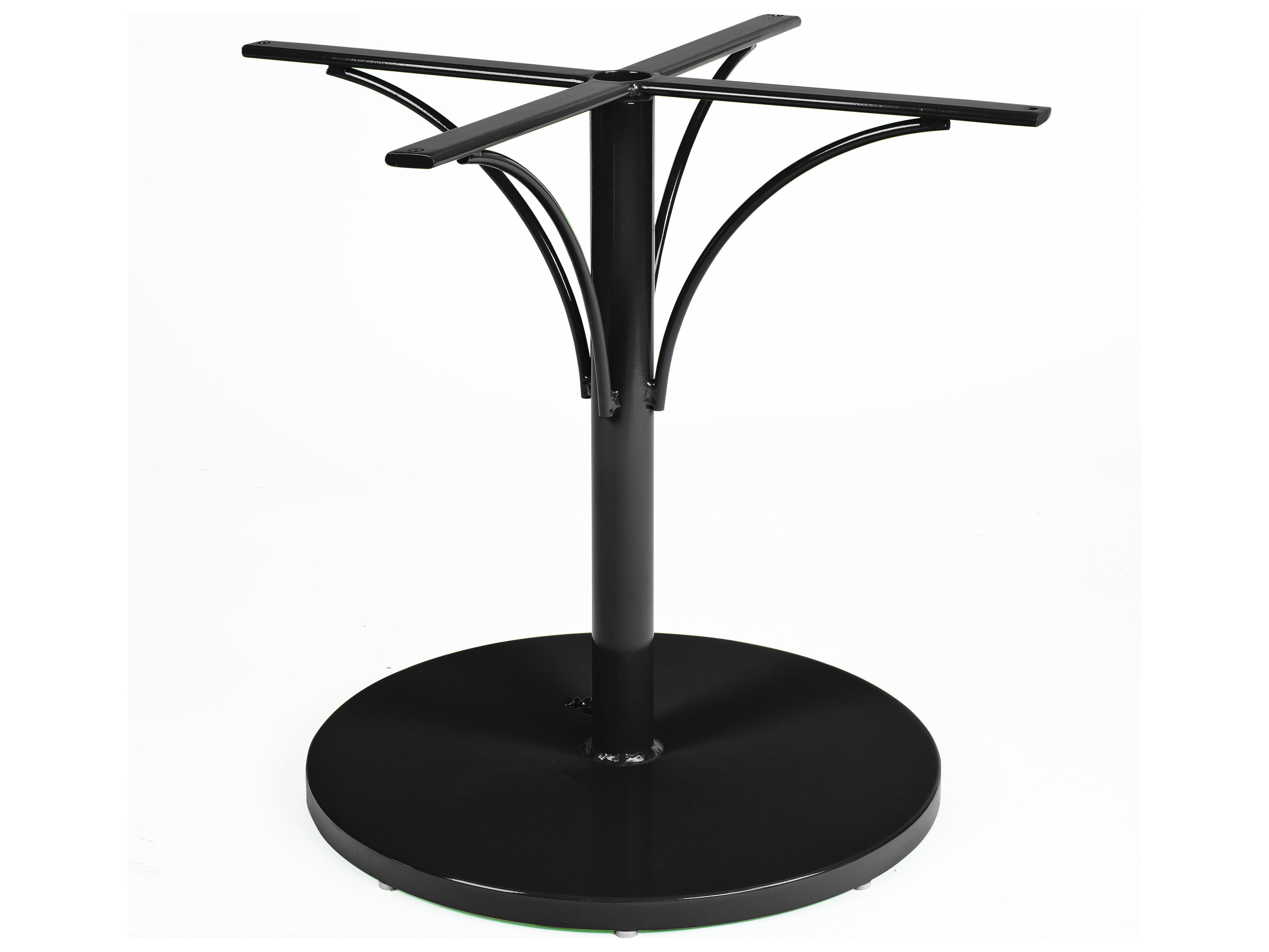 Woodard Aluminum Pedestal Dining Base with Weighted Umbrella Base