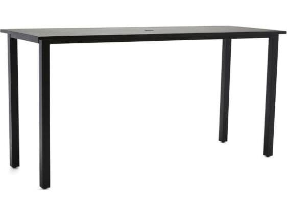 Woodard Communal Aluminum Rectangular Outdoor Bar Table