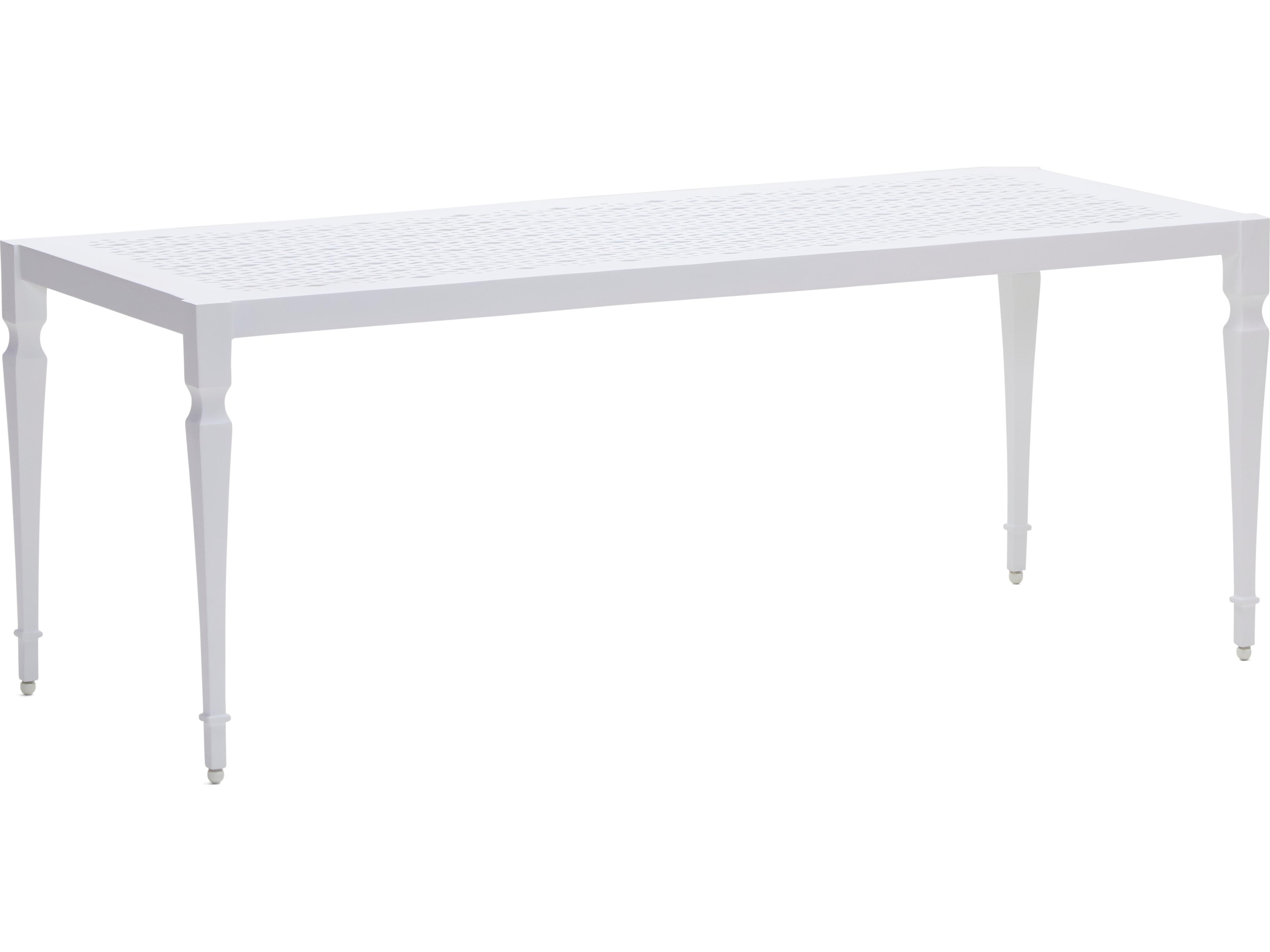 Woodard Alexa Hampton Tuoro Aluminum Outdoor Patio Bench without Back