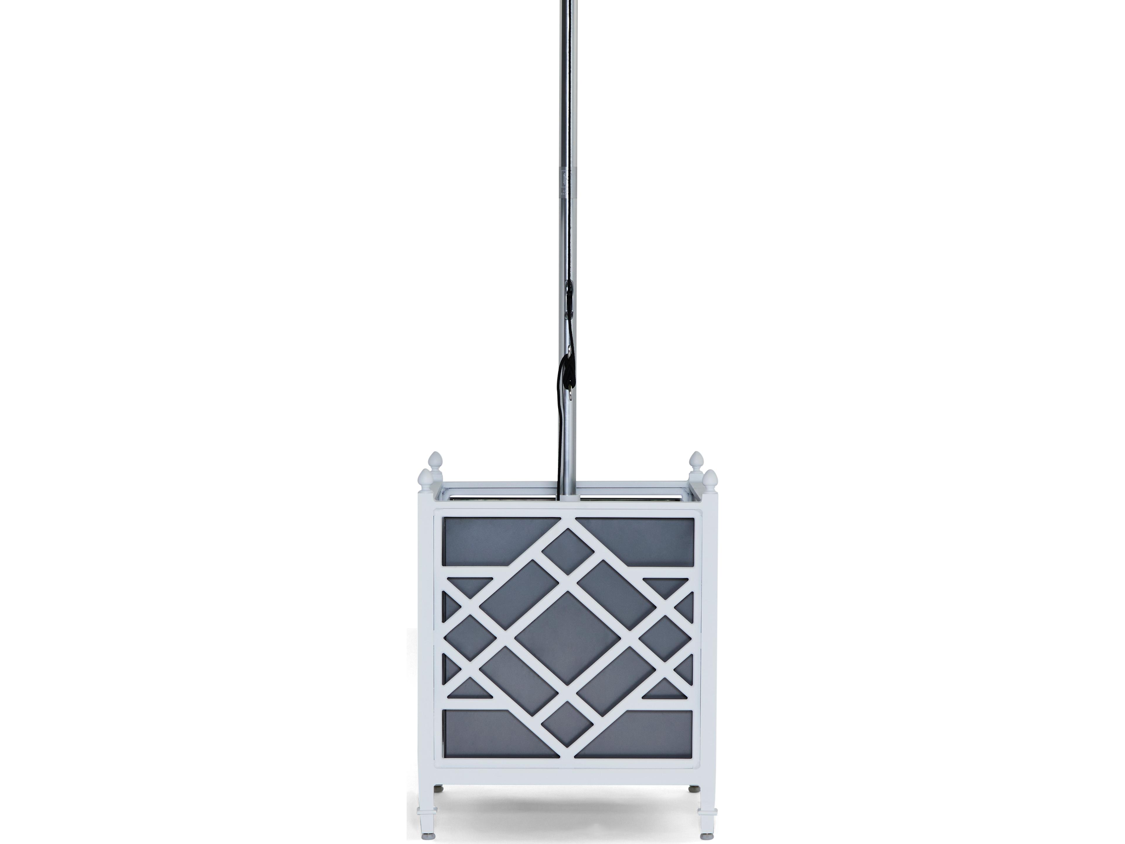 Woodard Alexa Hampton Tuoro Aluminum 24.75'' Square Planter