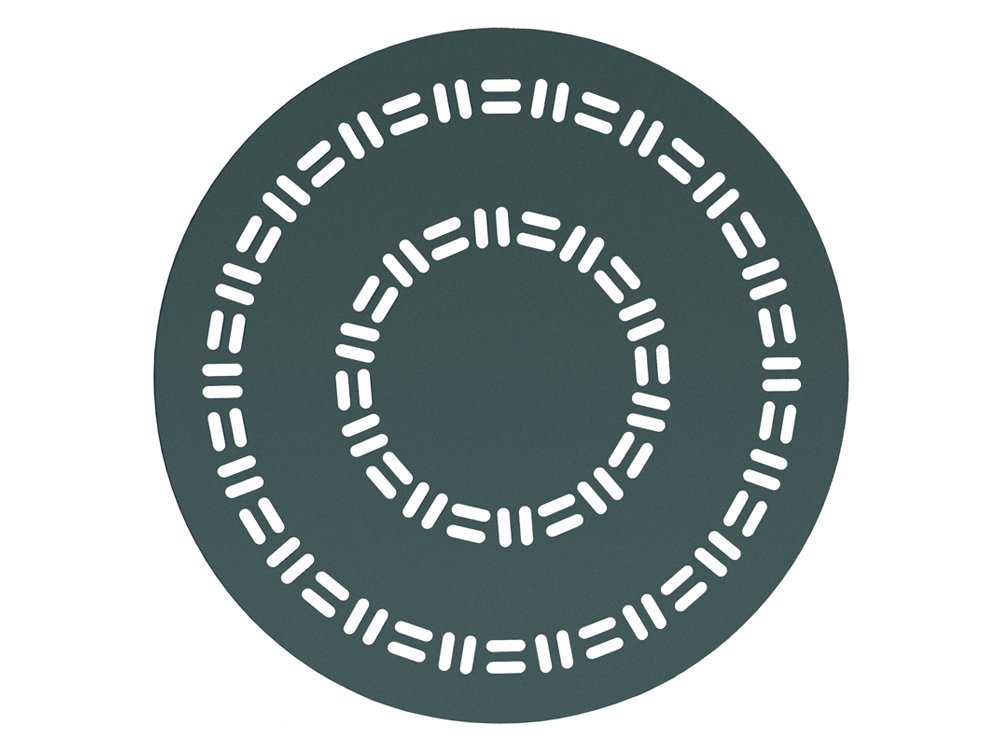 Woodard Aluminum Deluxe Round Outdoor Patio Bar Height Table Trellis Top with Umbrella Hole