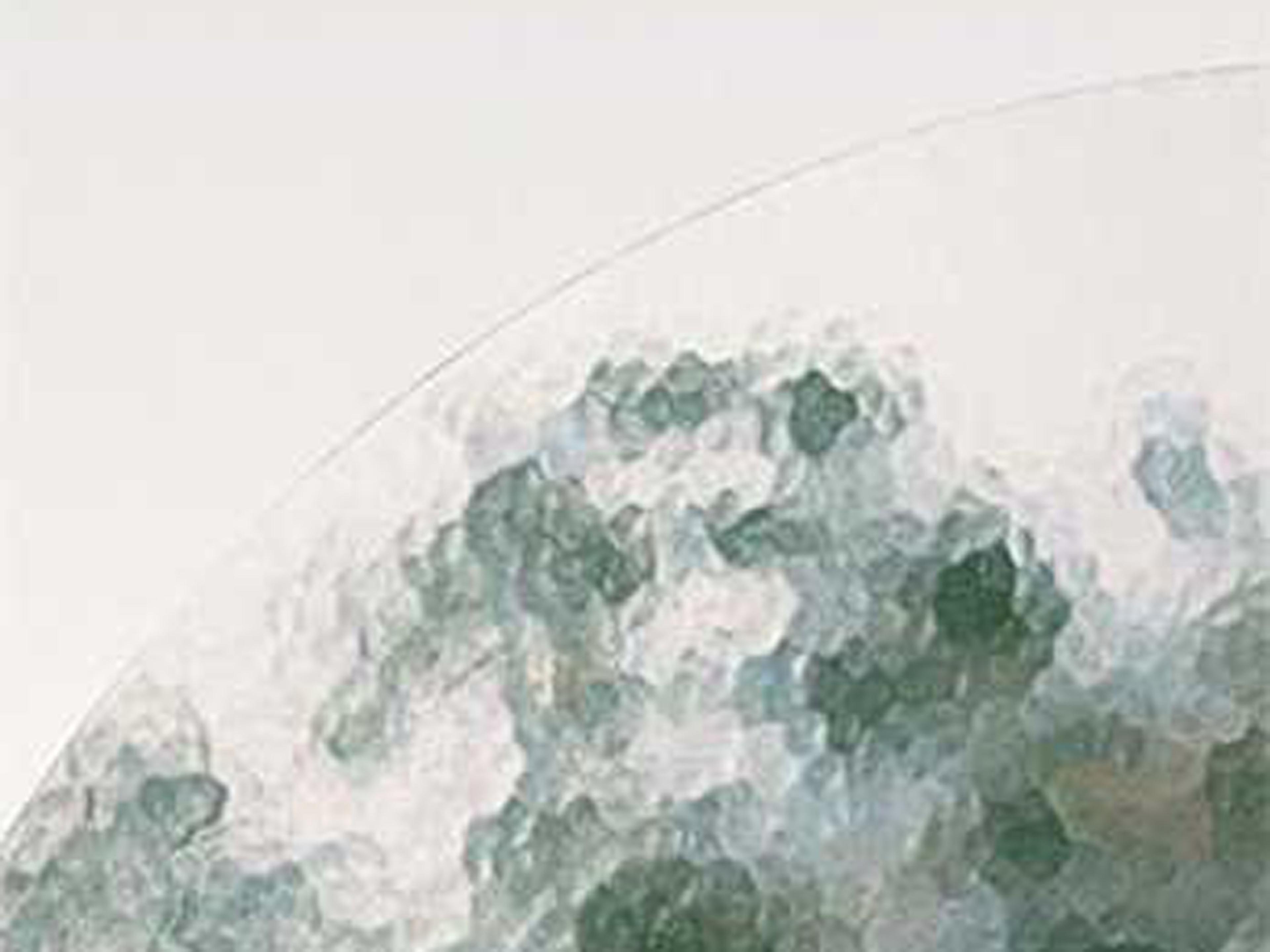 Woodard Aluminum Deluxe Square Obscure Glass Top Outdoor Bar Height Table with Umbrella Hole