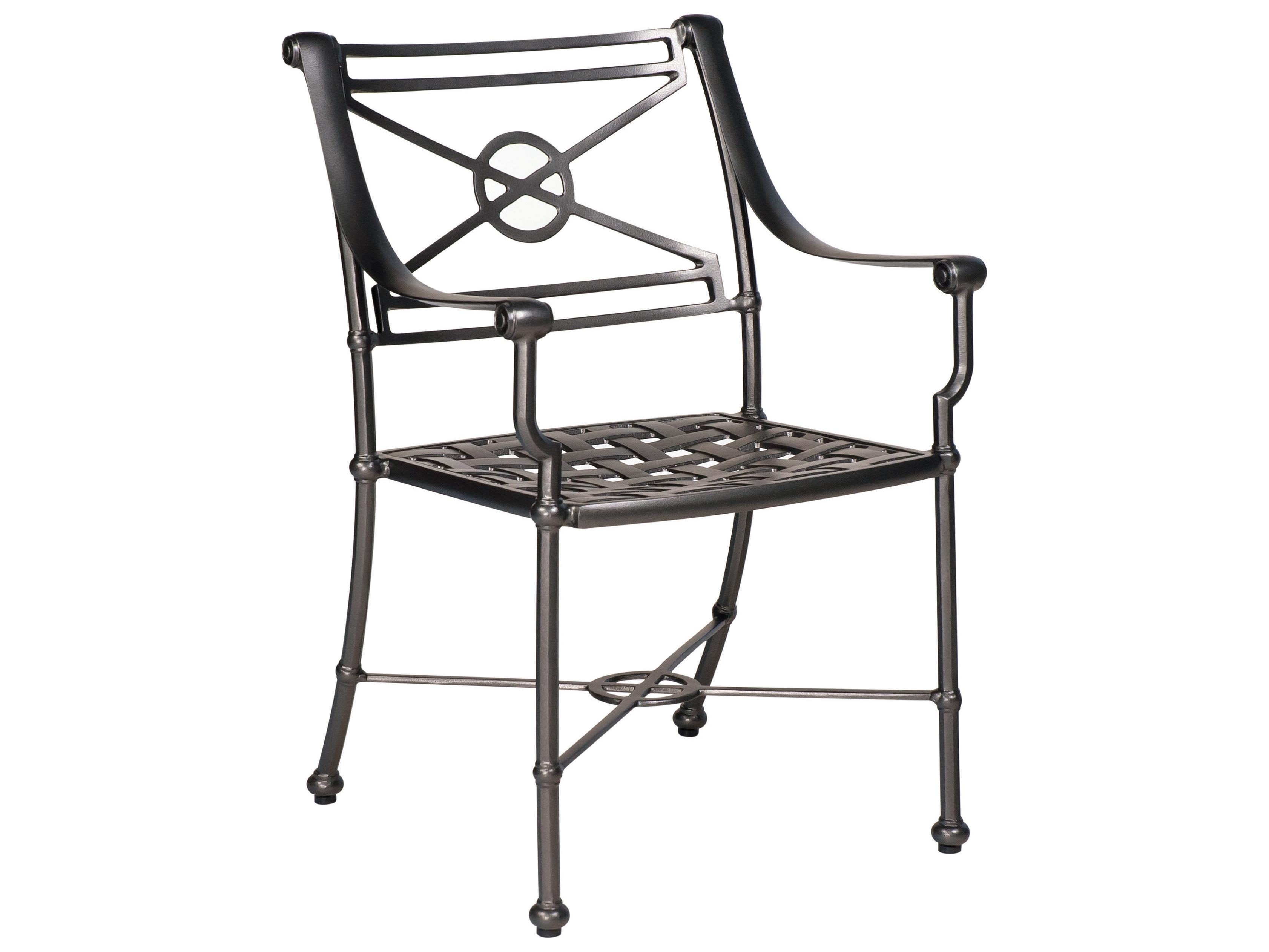 Woodard Delphi Cast Aluminum Outdoor Patio Dining Arm Chair