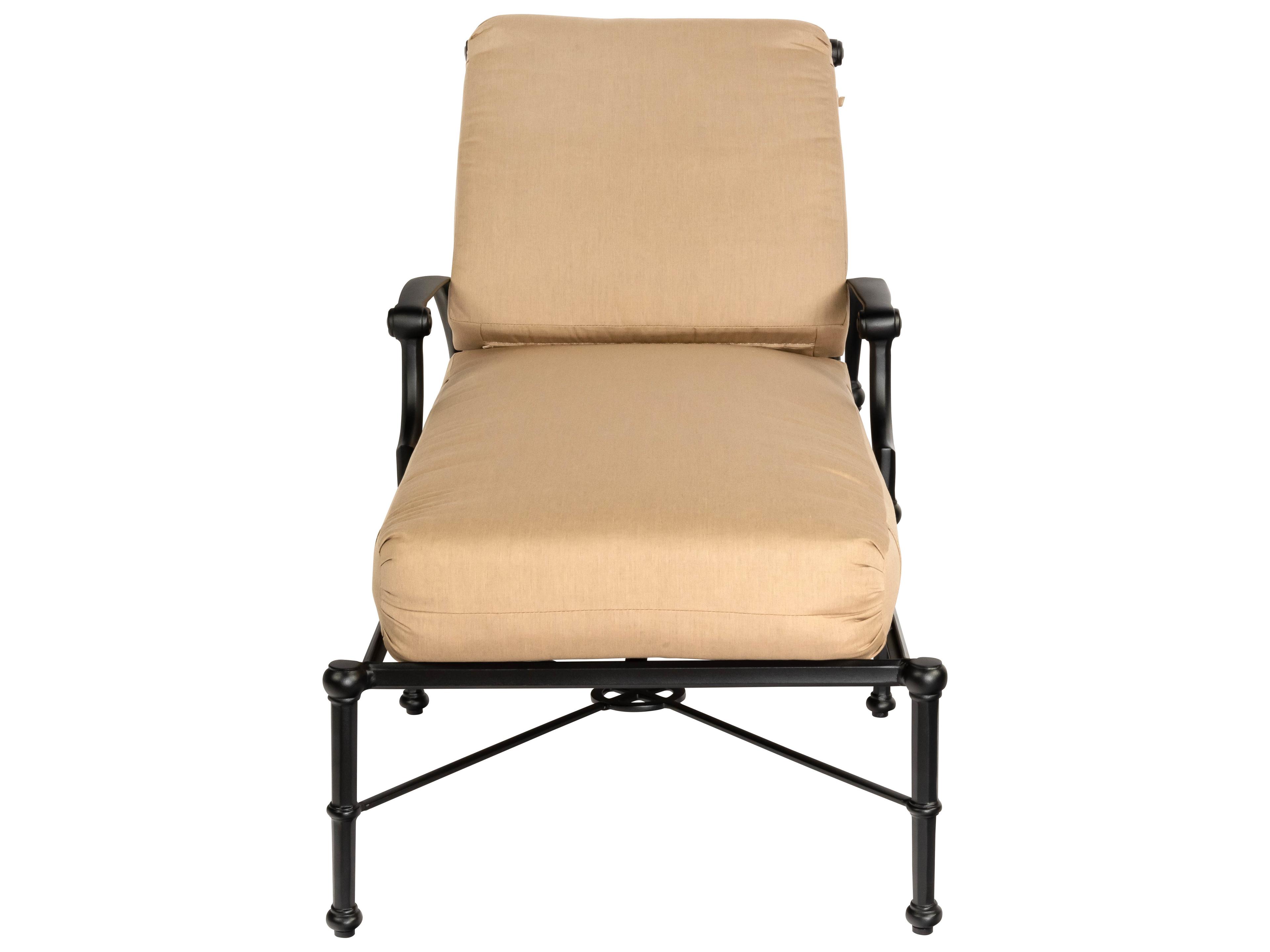 Woodard Delphi Cushion Cast Aluminum Adjustable Outdoor Chaise Lounge