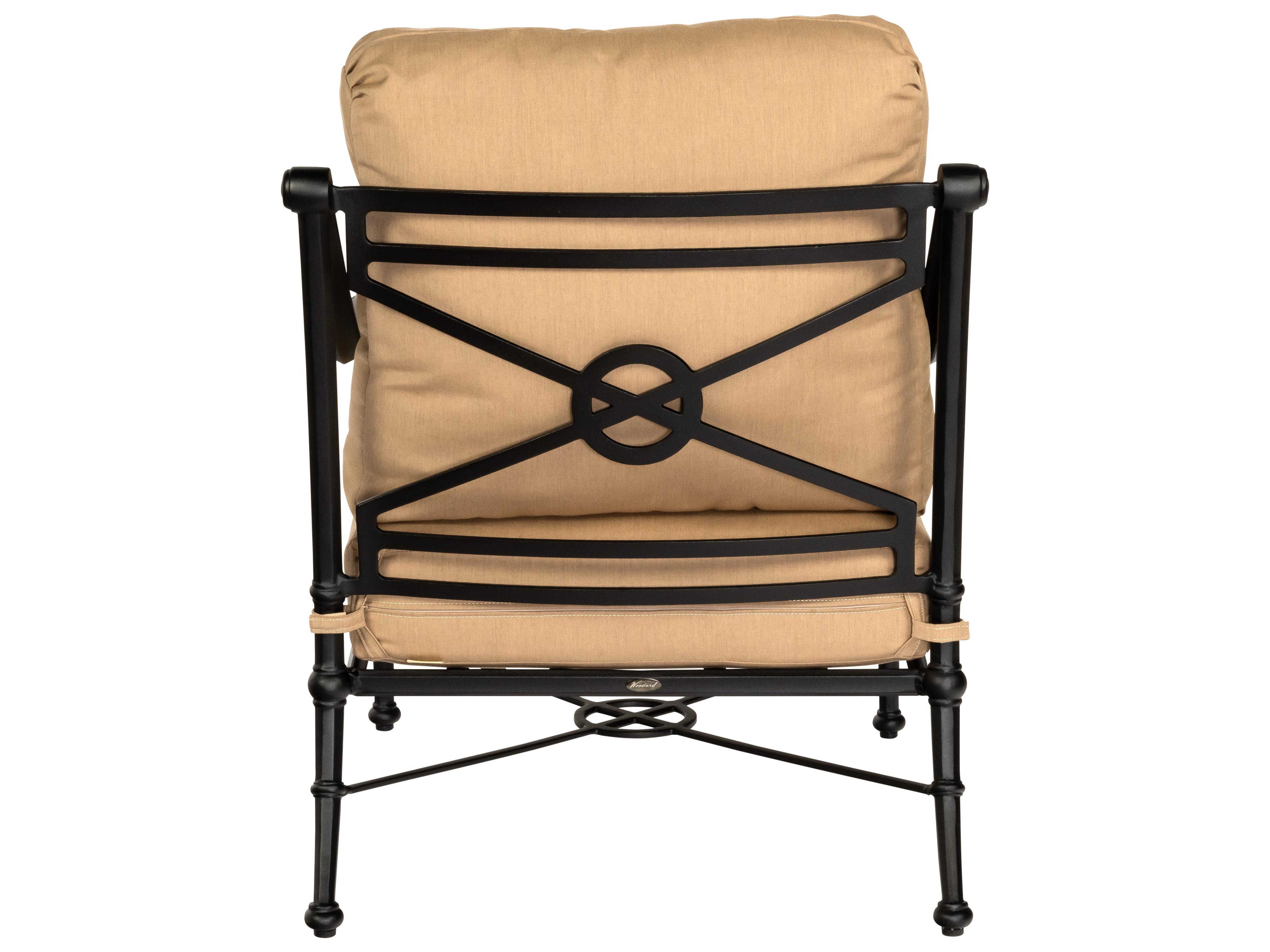 Woodard Delphi Cushion Cast Aluminum Outdoor Patio Lounge Chair