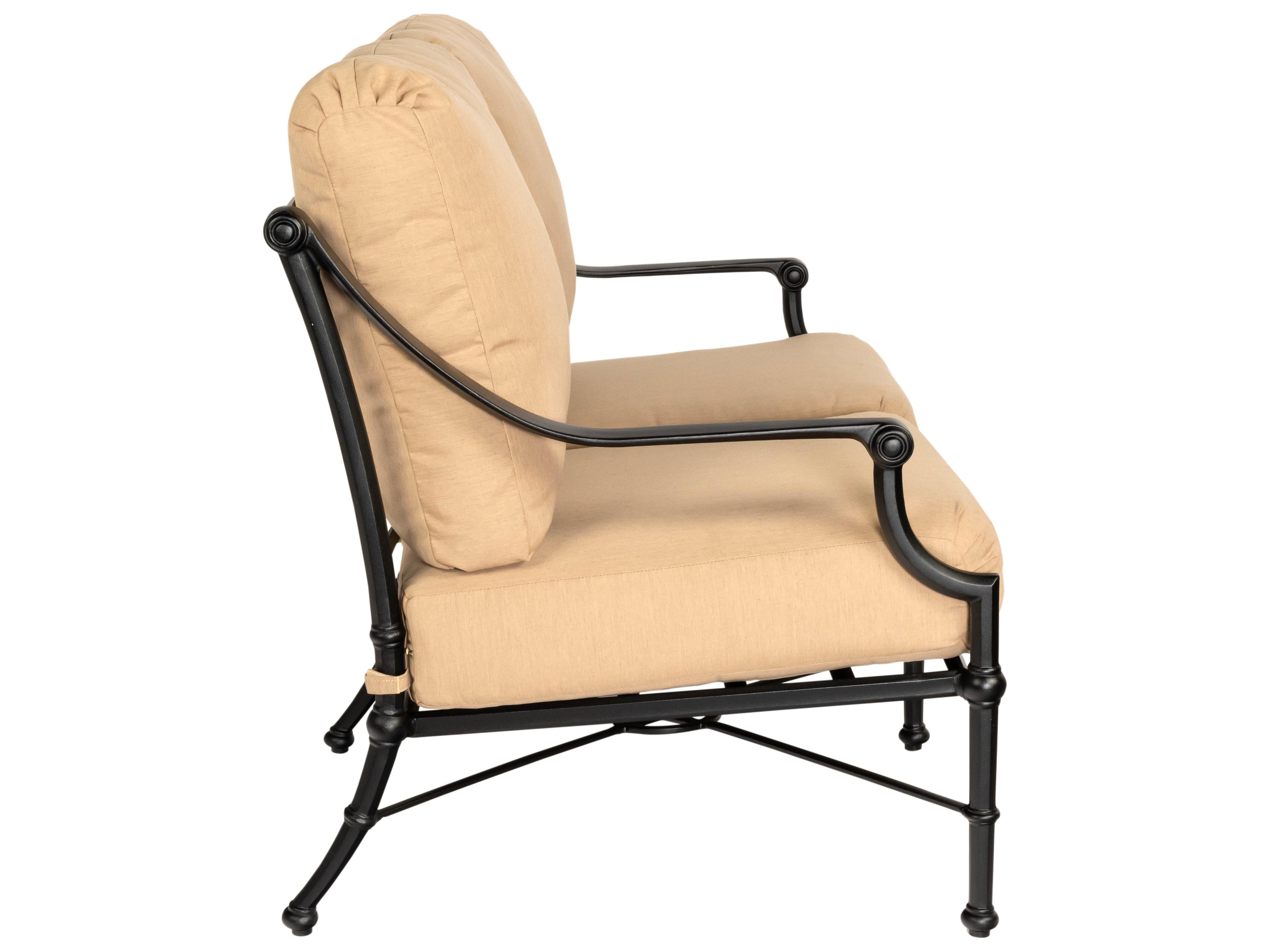 Woodard Delphi Cushion Cast Aluminum Patio Loveseat