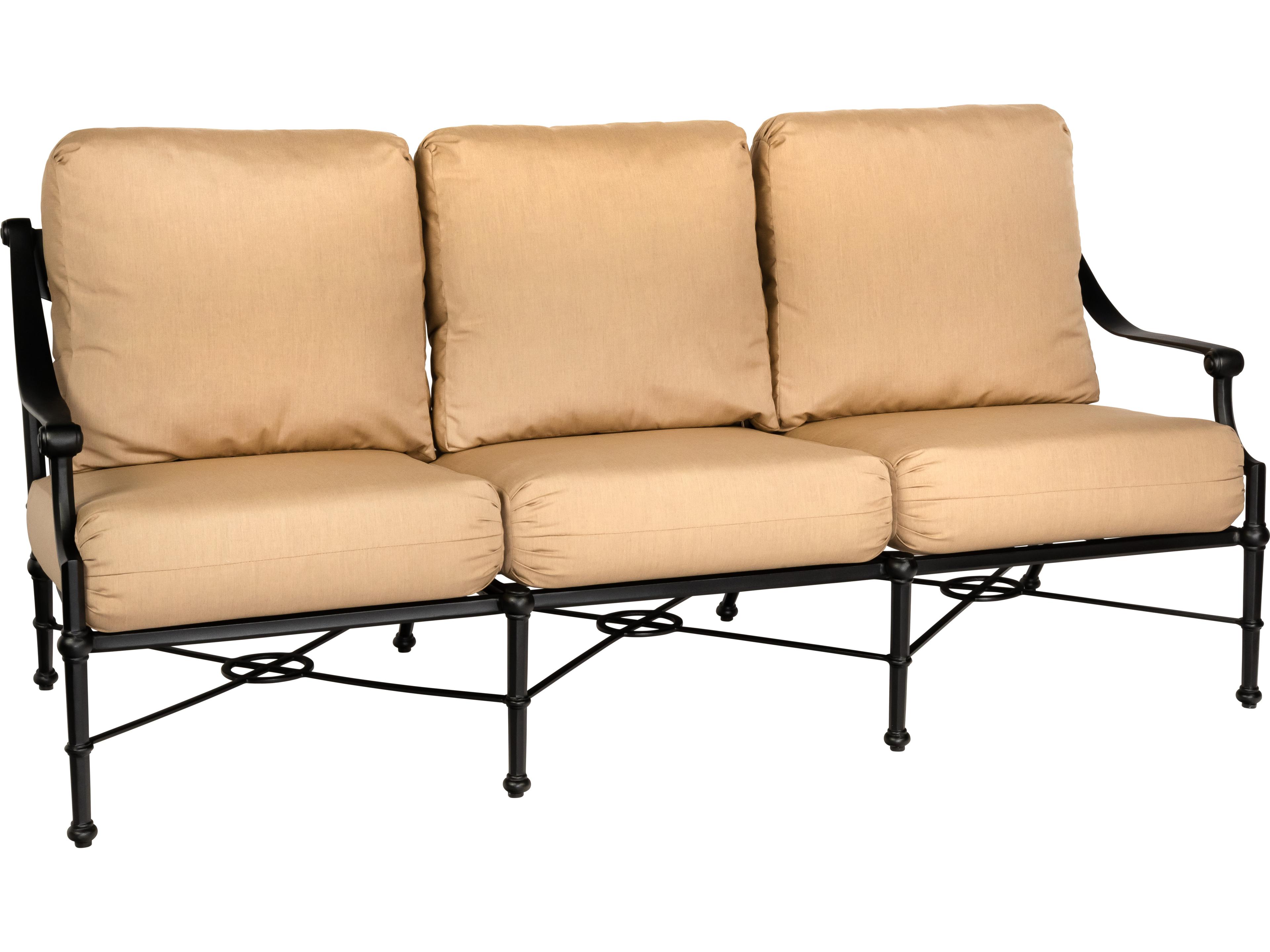 Woodard Delphi Cushion Cast Aluminum Outdoor Sofa