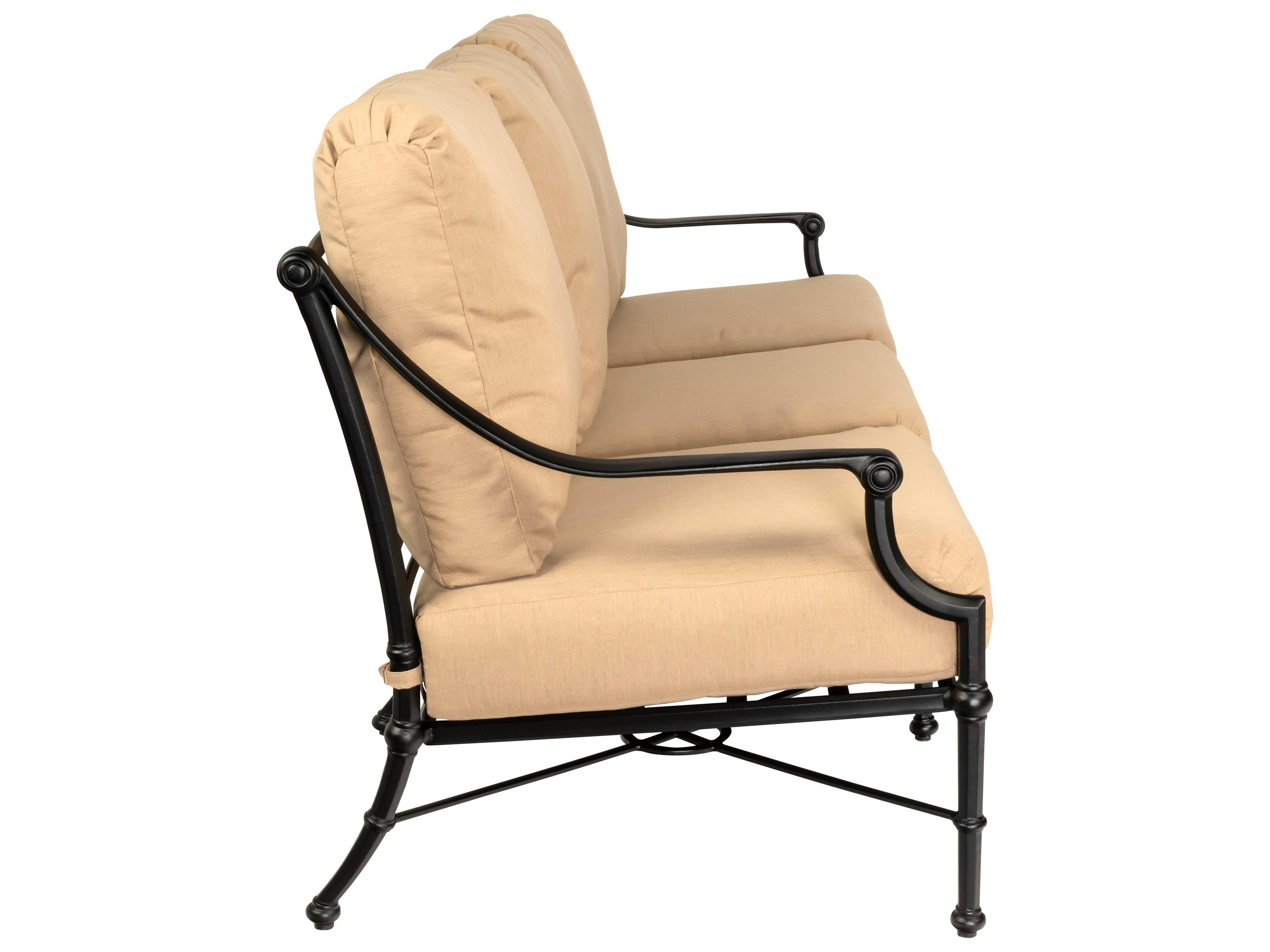 Woodard Delphi Cushion Cast Aluminum Outdoor Sofa