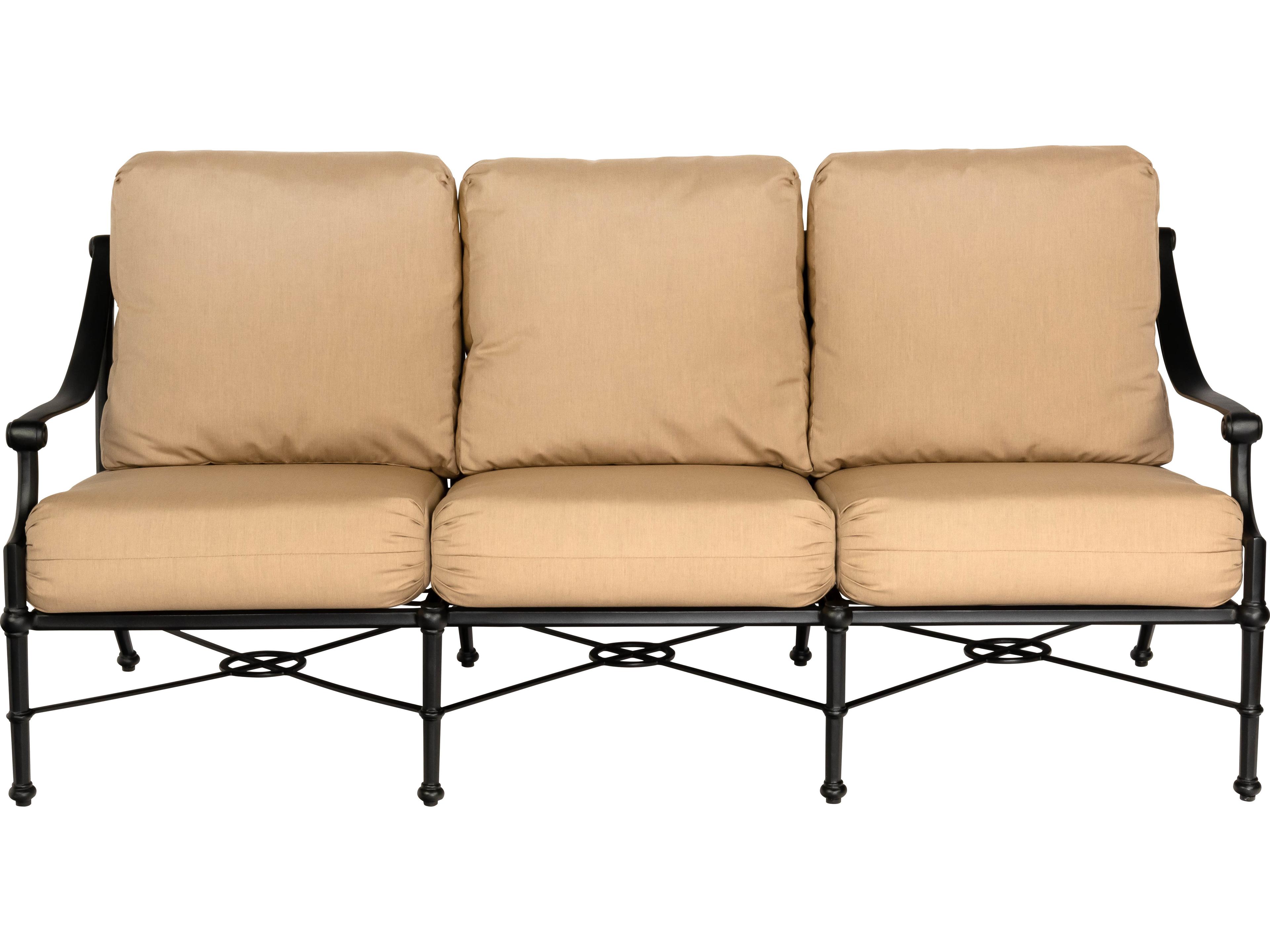 Woodard Delphi Cushion Cast Aluminum Outdoor Sofa