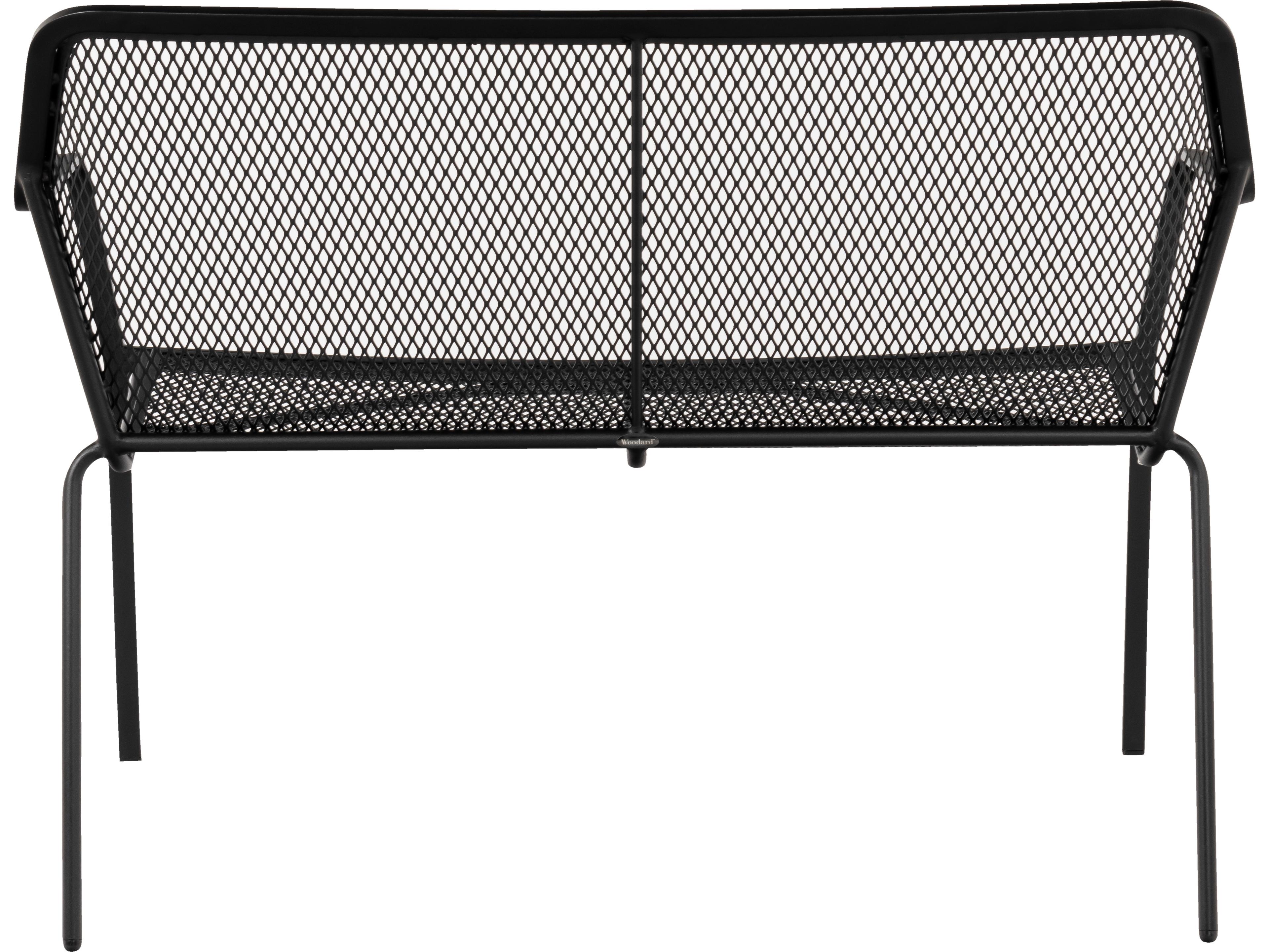 Woodard Delmar Iron Stackable Patio Bench