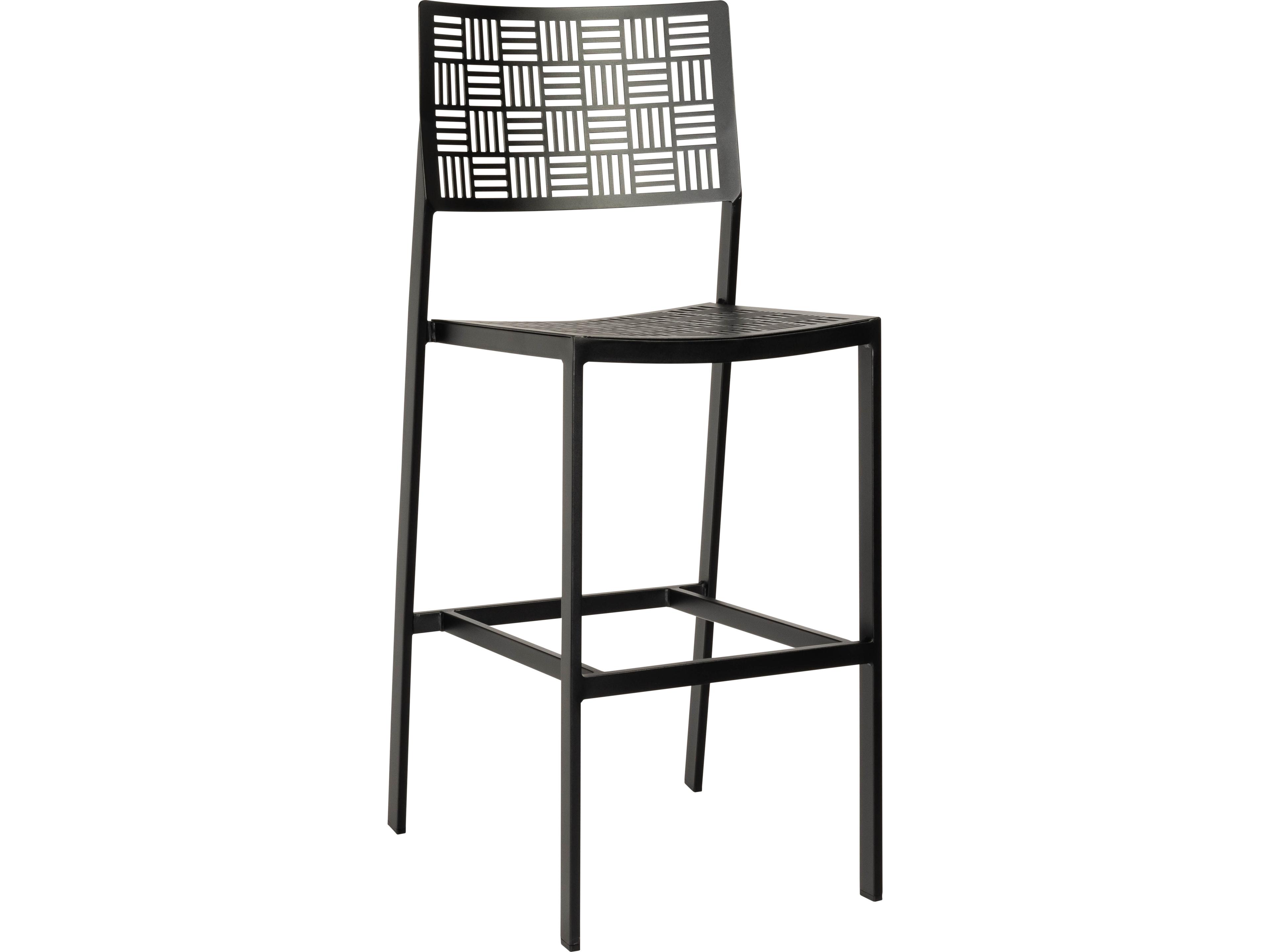 Woodard New Century Wrought Iron Outdoor Bar Stool