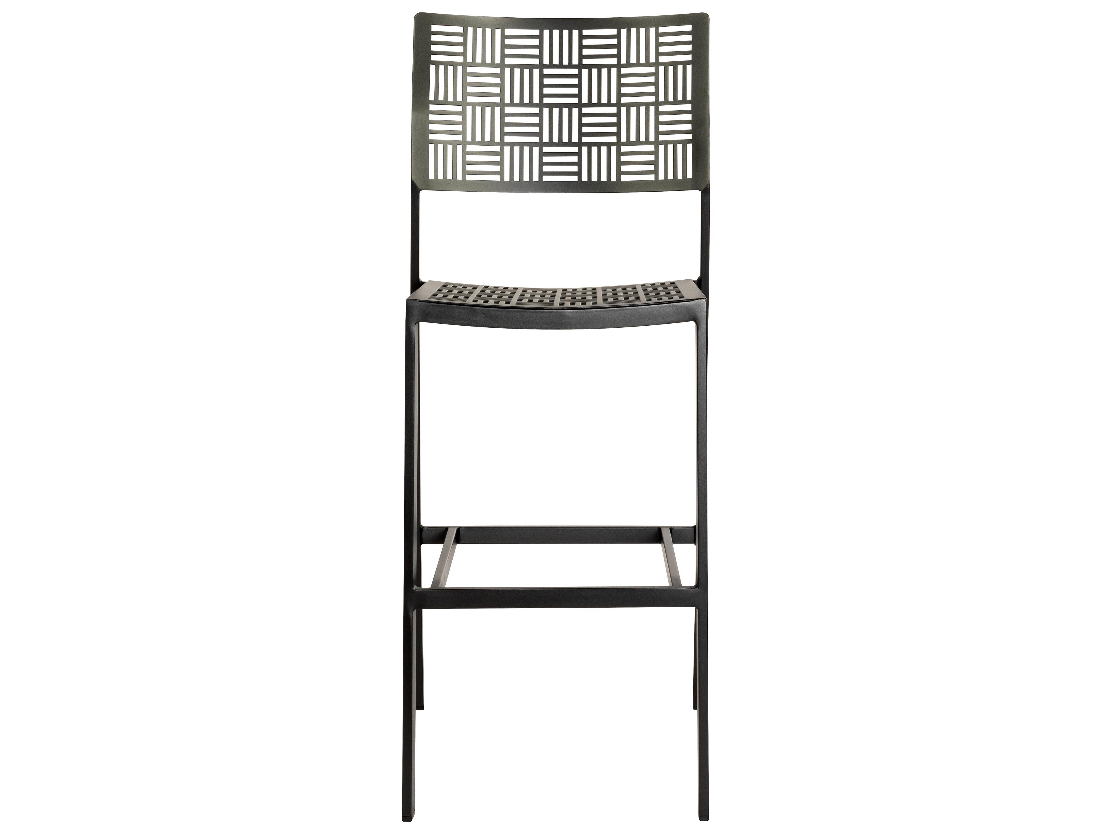 Woodard New Century Wrought Iron Outdoor Bar Stool