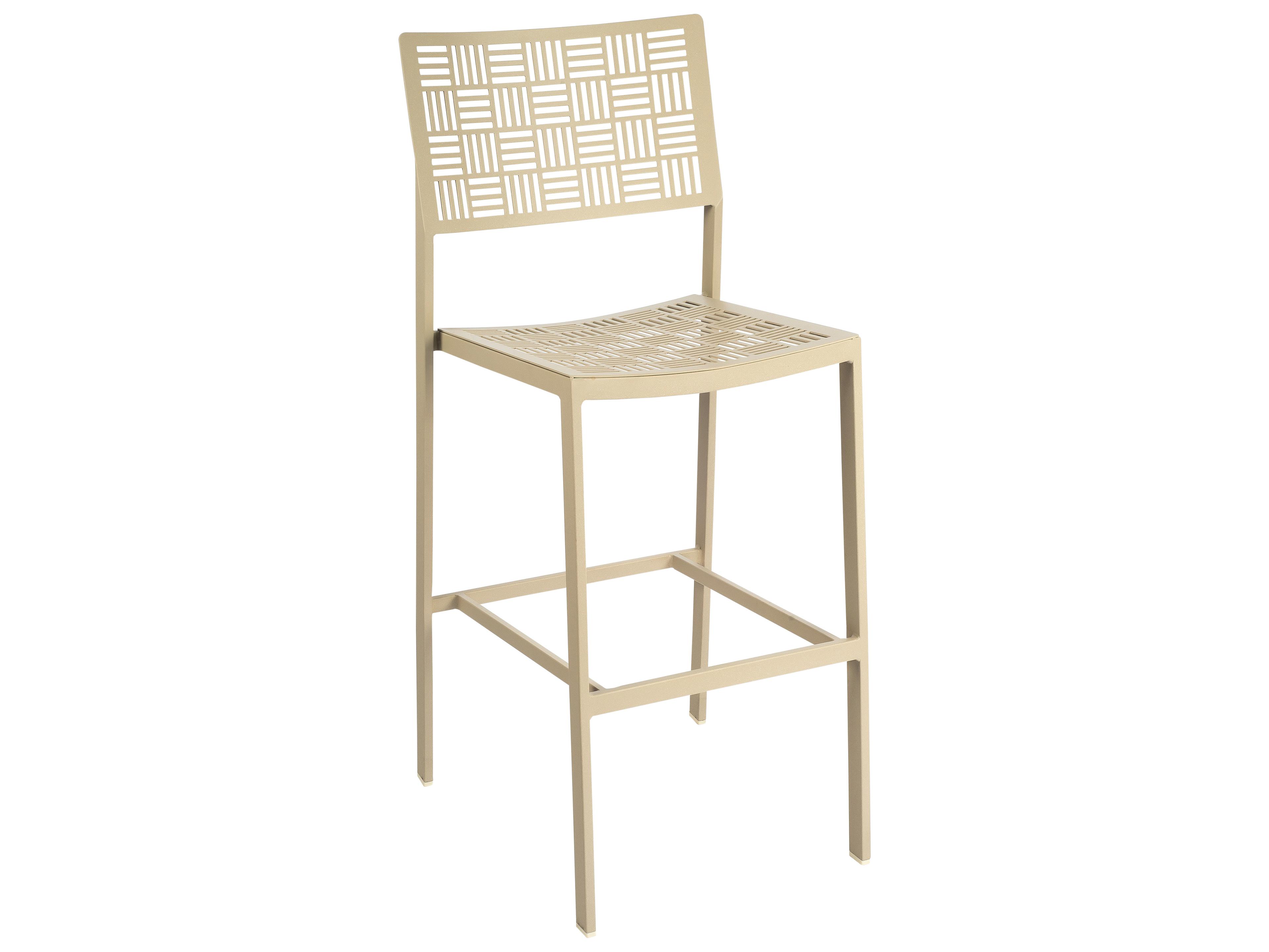 Woodard New Century Wrought Iron Outdoor Bar Stool