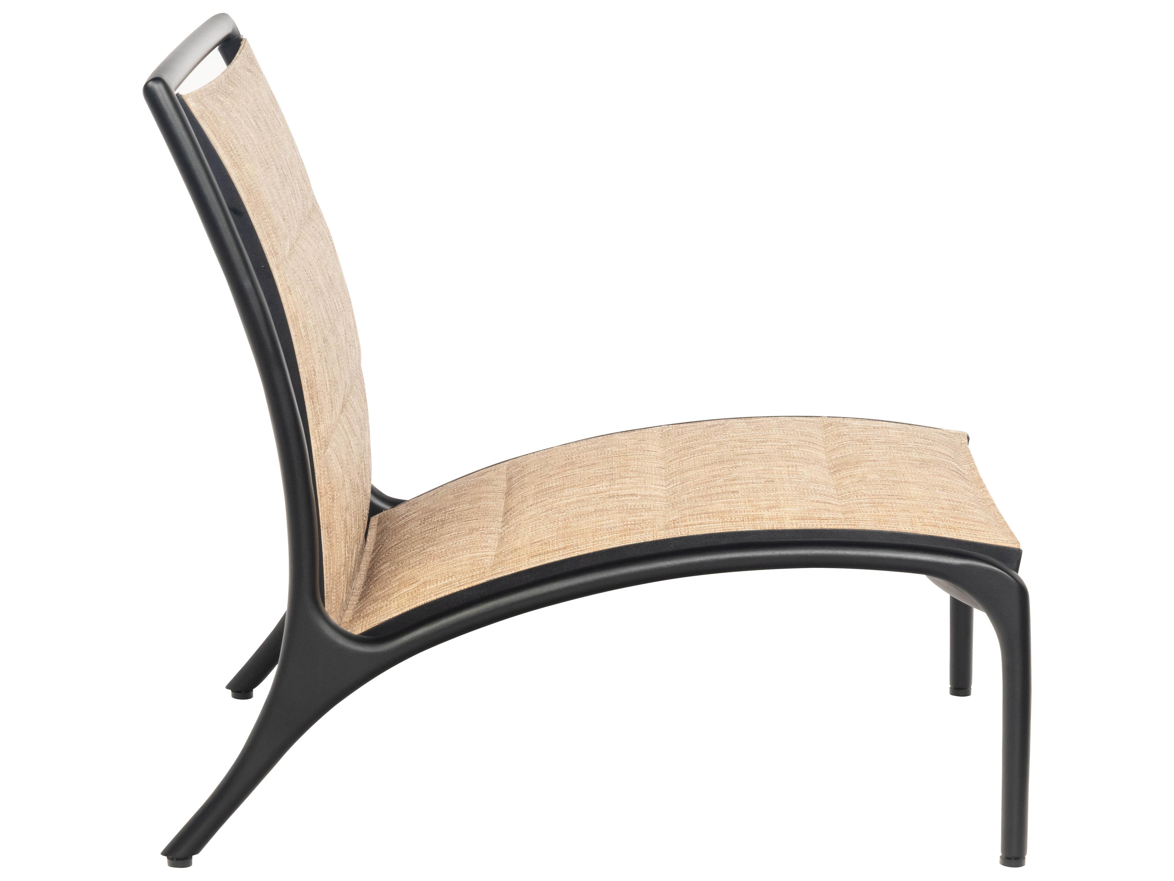 Woodard Orion Padded Sling Aluminum Modular Outdoor Lounge Chair