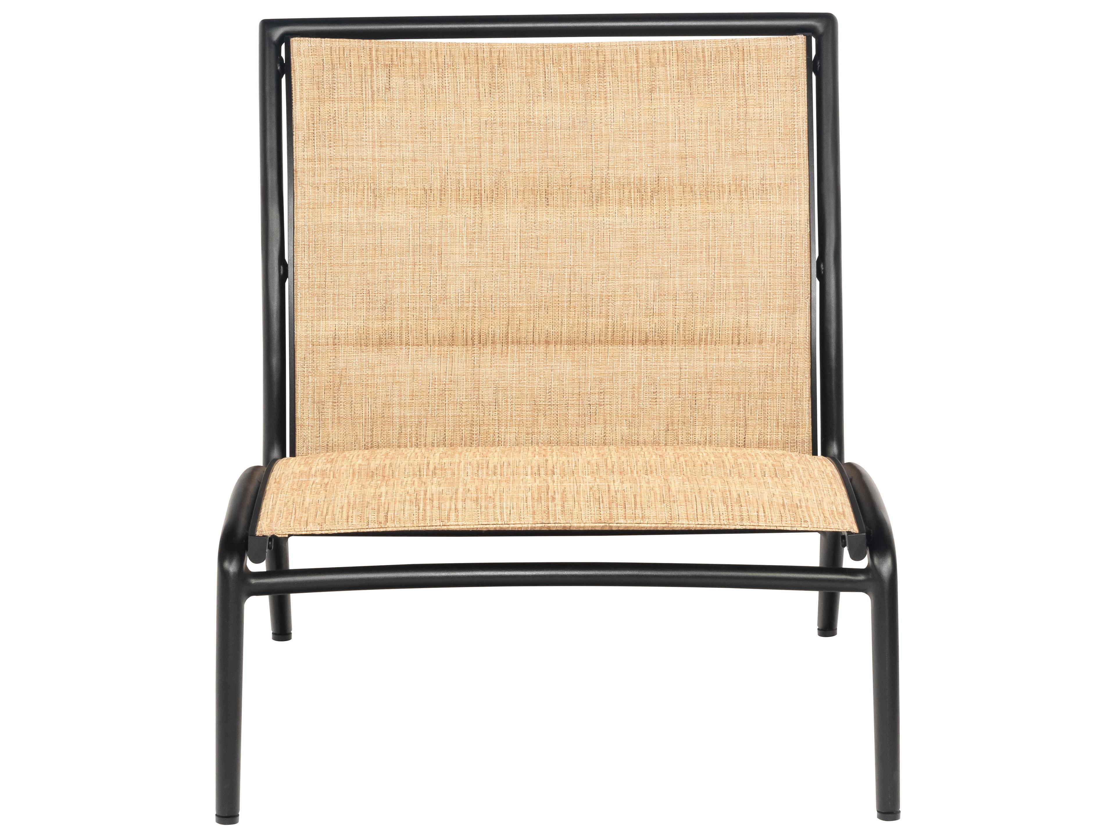 Woodard Orion Padded Sling Aluminum Modular Outdoor Lounge Chair