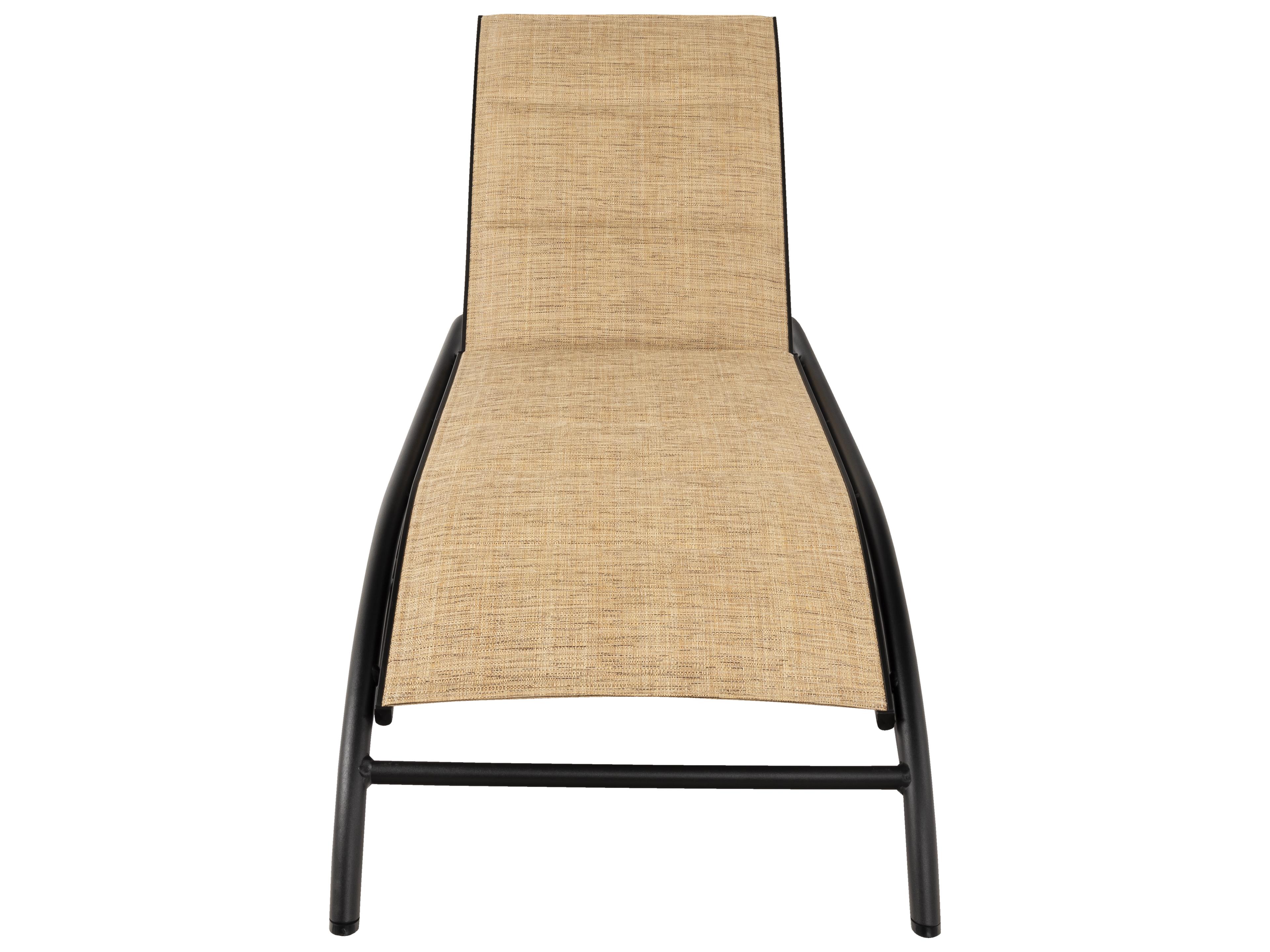 Woodard Orion Padded Sling Aluminum Outdoor Patio Chaise Lounge