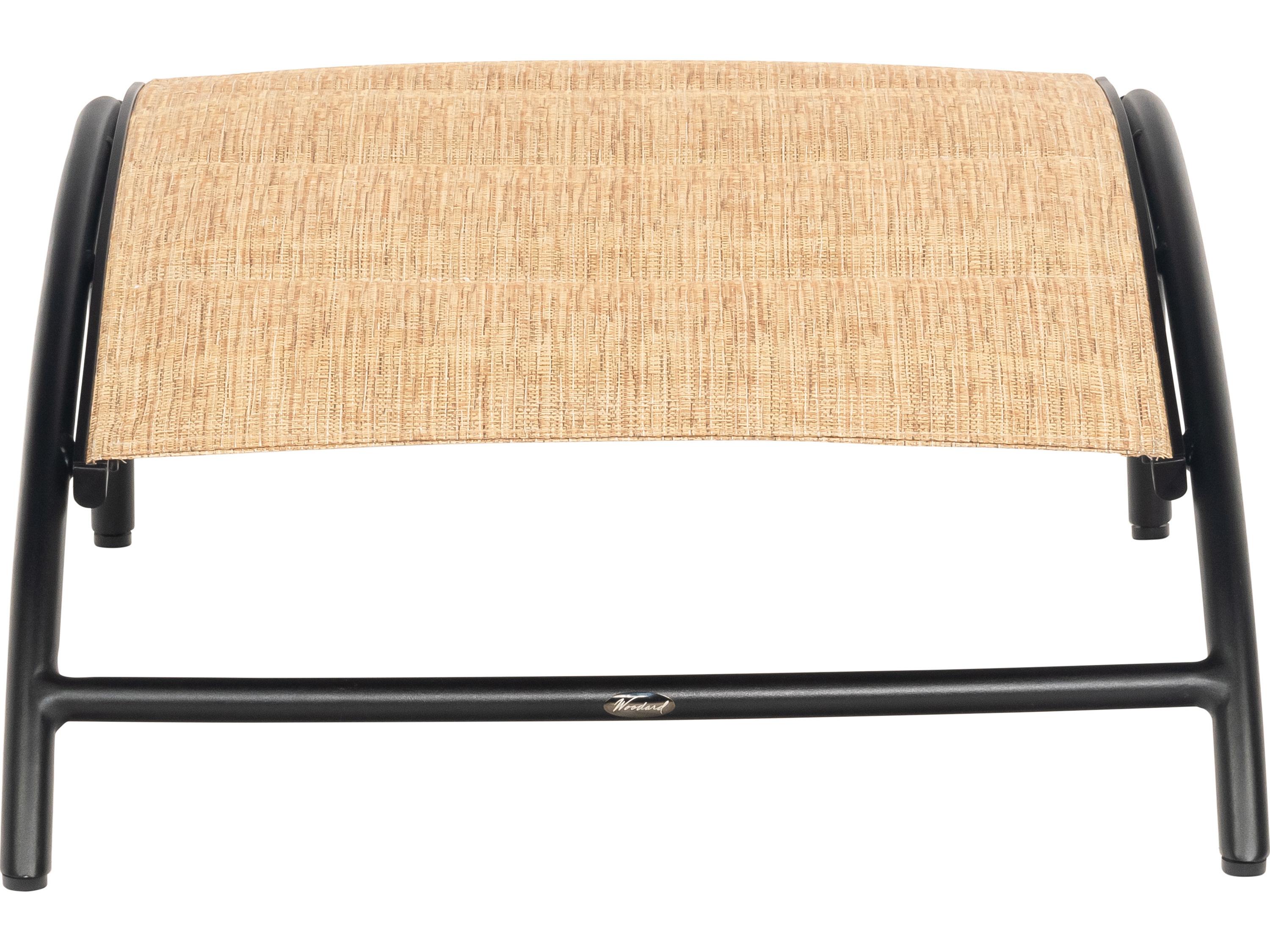 Woodard Orion Padded Sling Aluminum Outdoor Ottoman