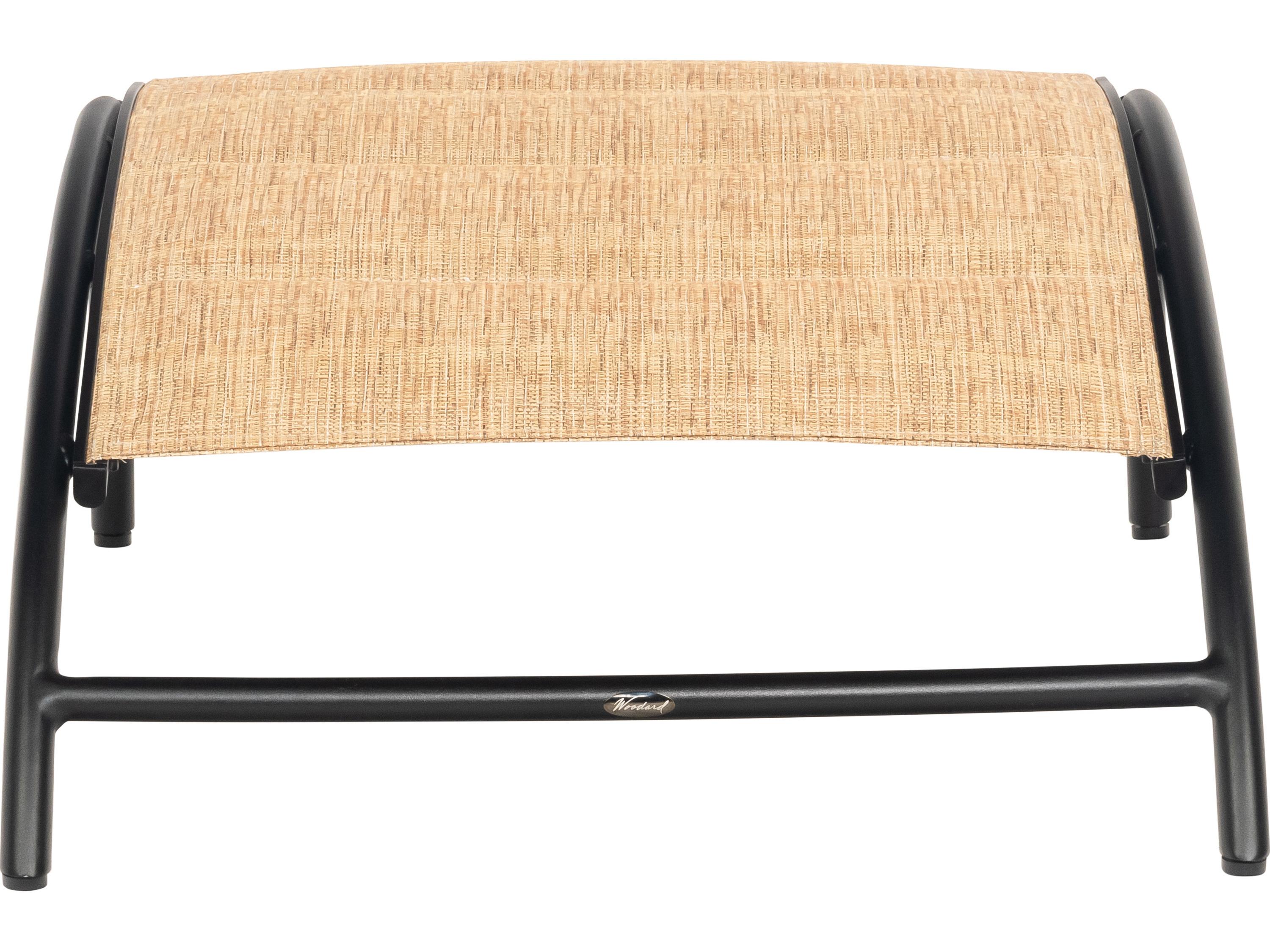 Woodard Orion Padded Sling Aluminum Outdoor Ottoman