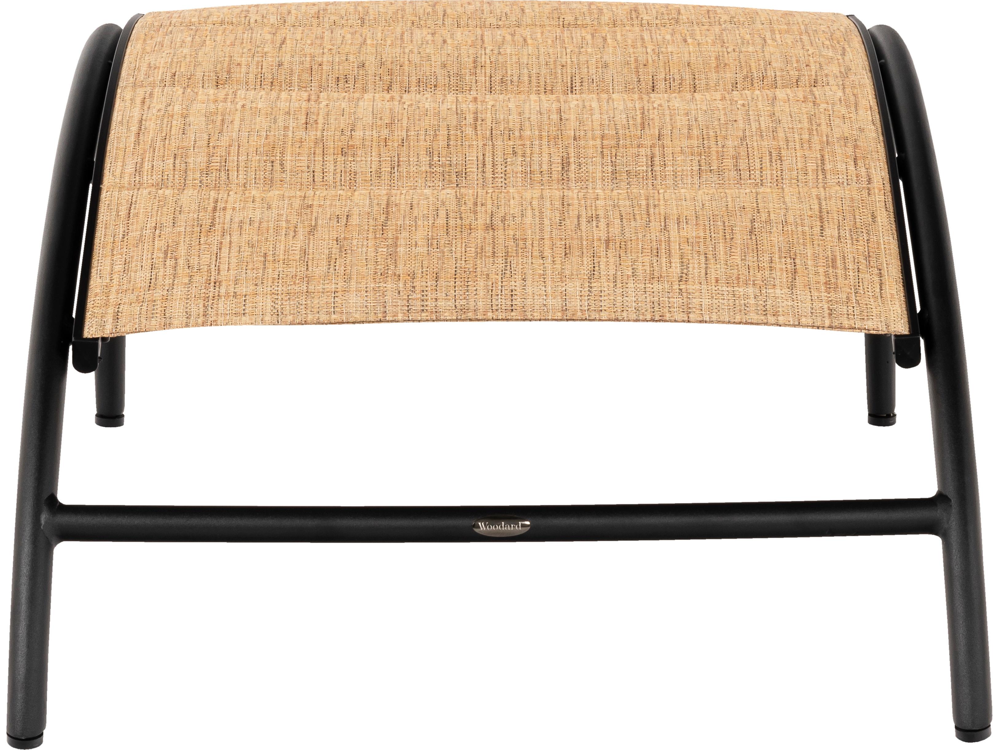 Woodard Orion Padded Sling Aluminum Outdoor Patio Ottoman