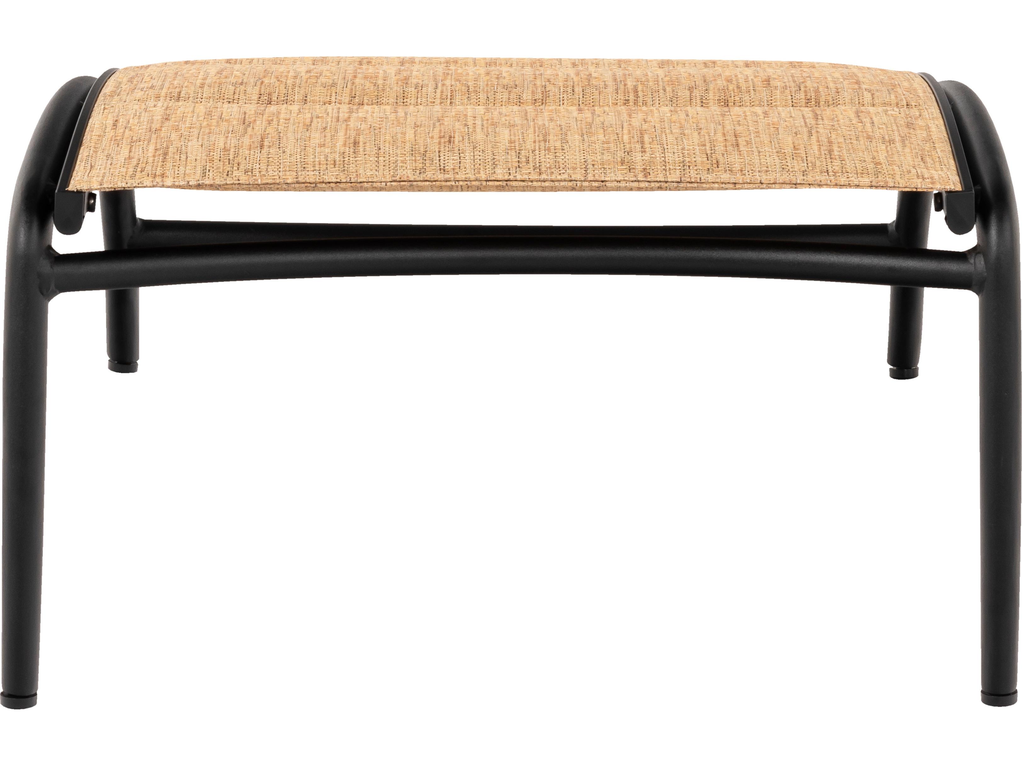 Woodard Orion Padded Sling Aluminum Outdoor Patio Ottoman