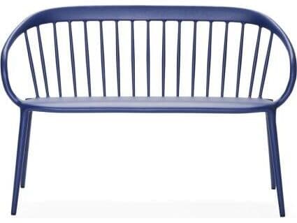 Woodard Windsor Cast Aluminum Stackable Outdoor Patio Bench with Optional Seat Cushion