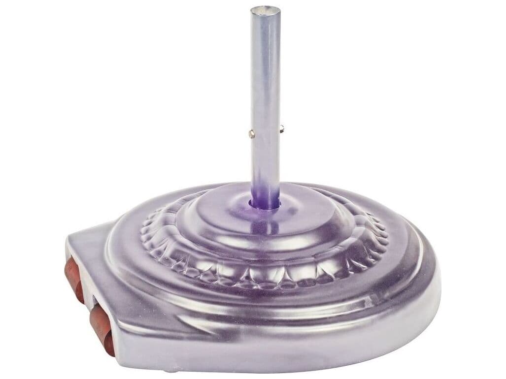 Woodard Canopi Aluminum 110 Pound Free Standing Base with Wheels in Silver