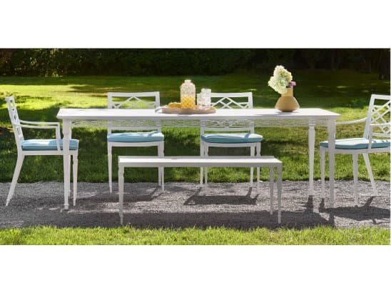Woodard Alexa Hampton Tuoro Aluminum Patio Dining Set