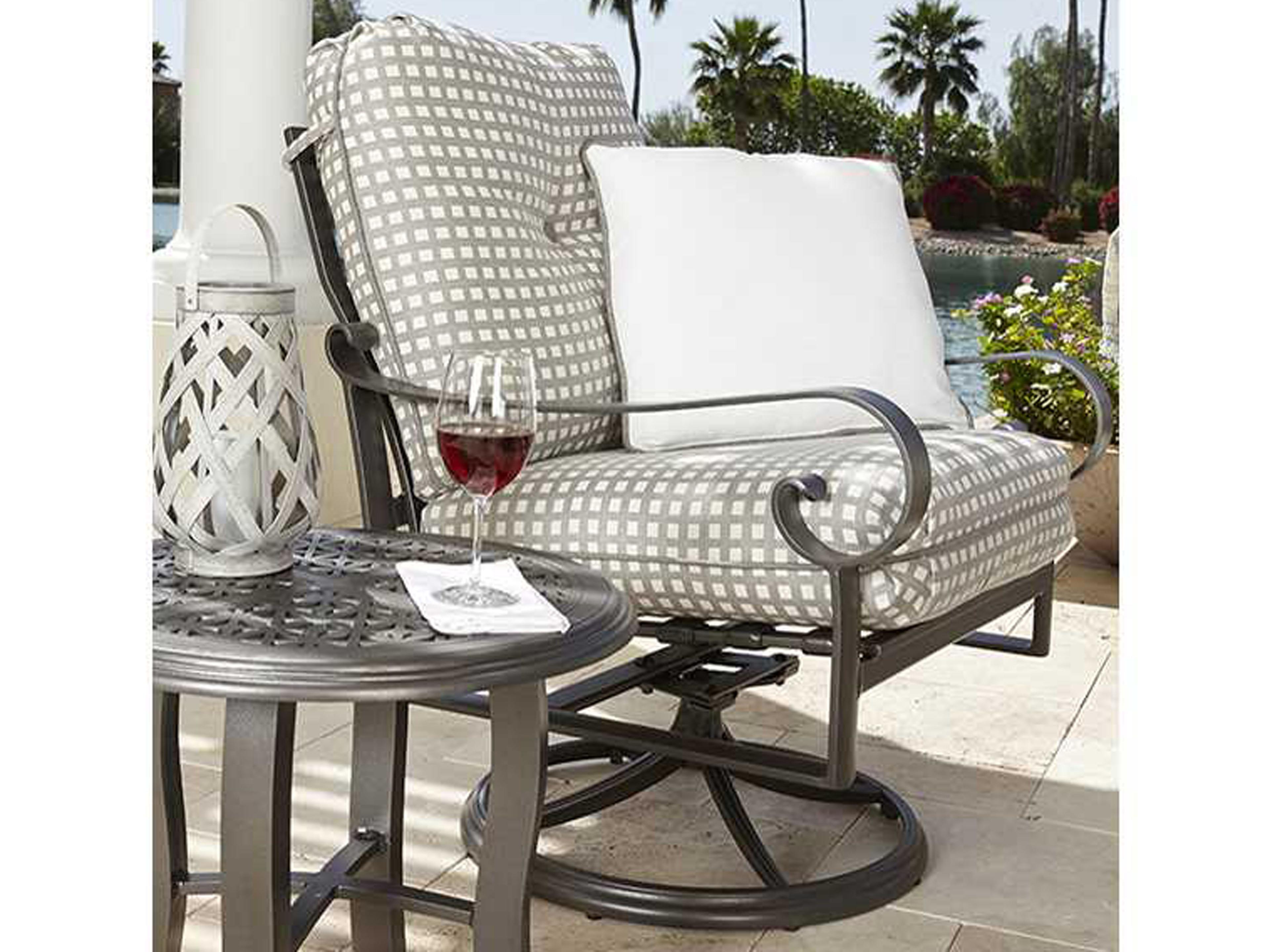 Woodard Belden Cushion Aluminum Outdoor Patio Lounge Set