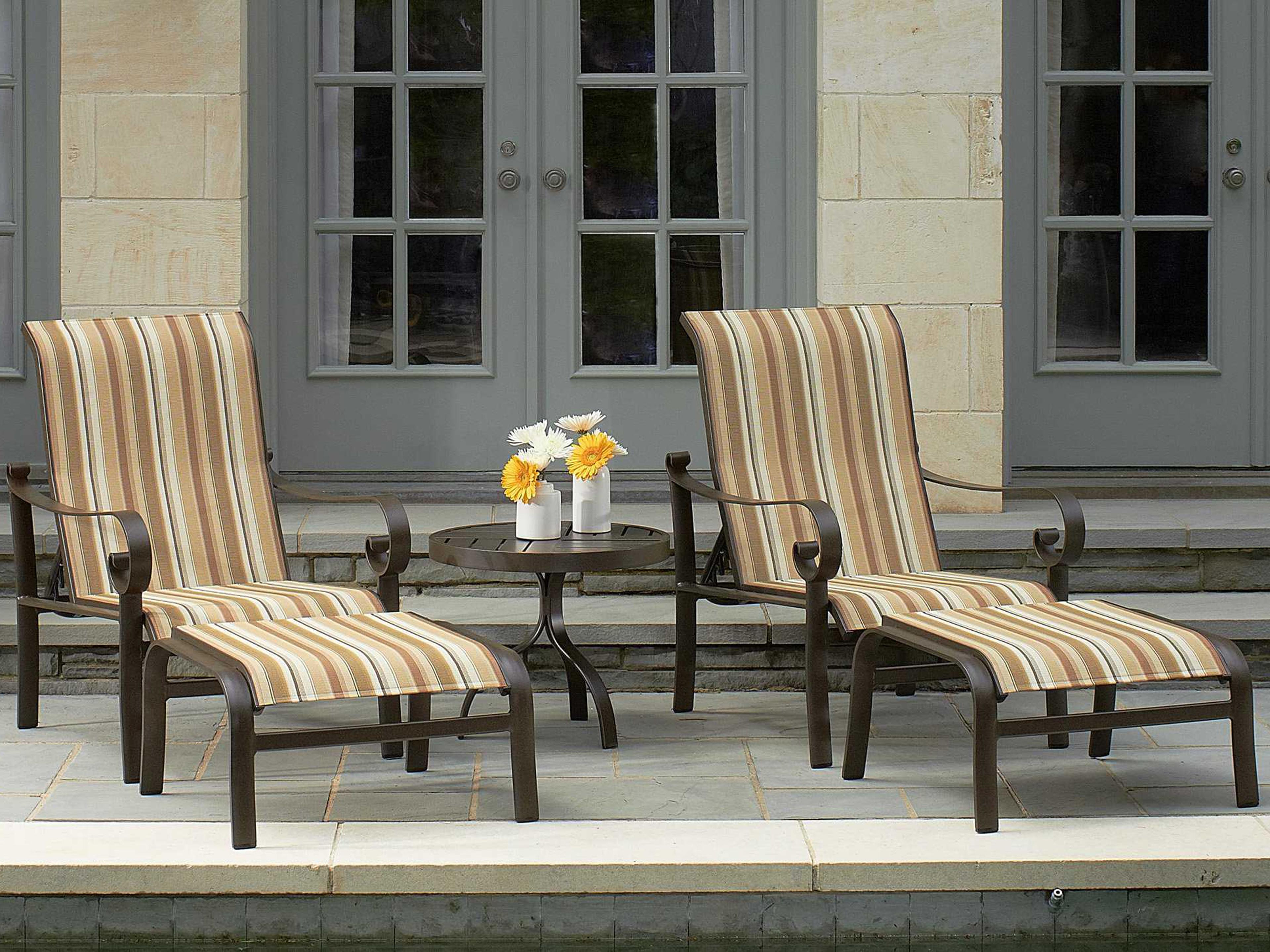 Woodard Belden Sling Aluminum Outdoor Lounge Set