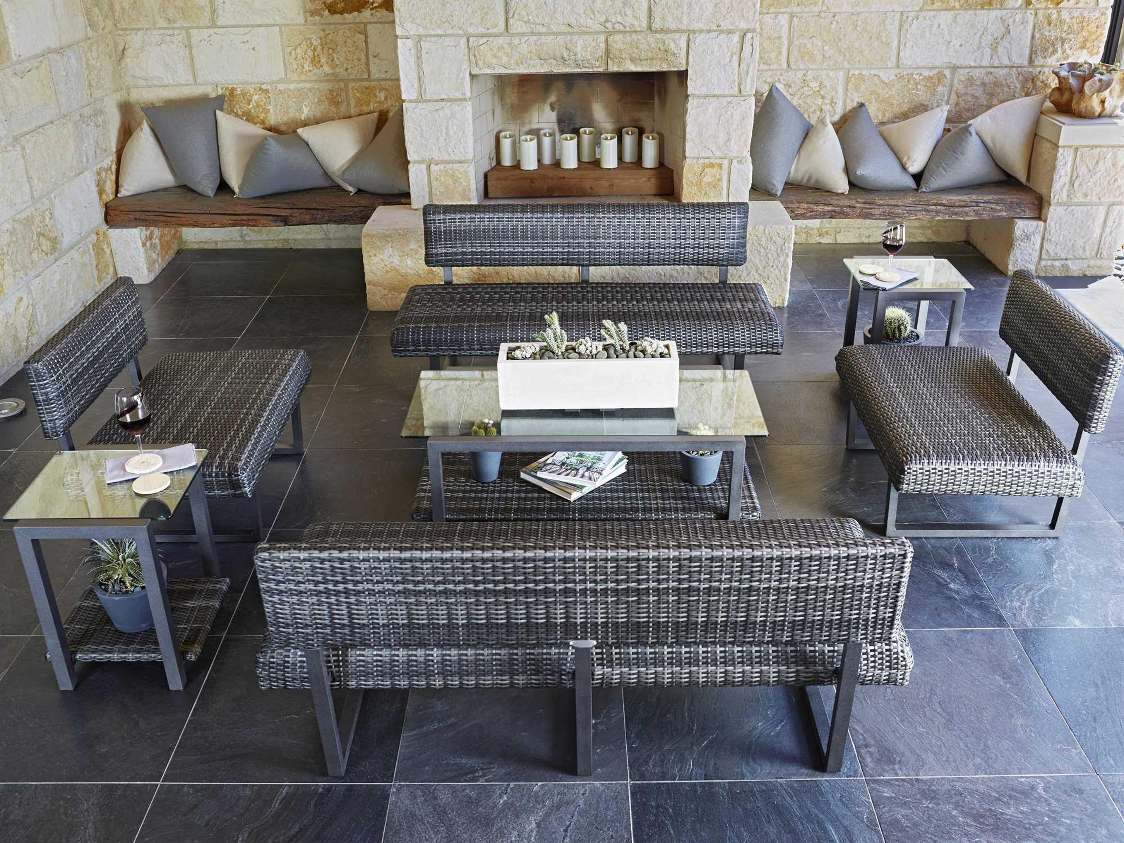 Woodard Harper Wicker Outdoor Lounge Set